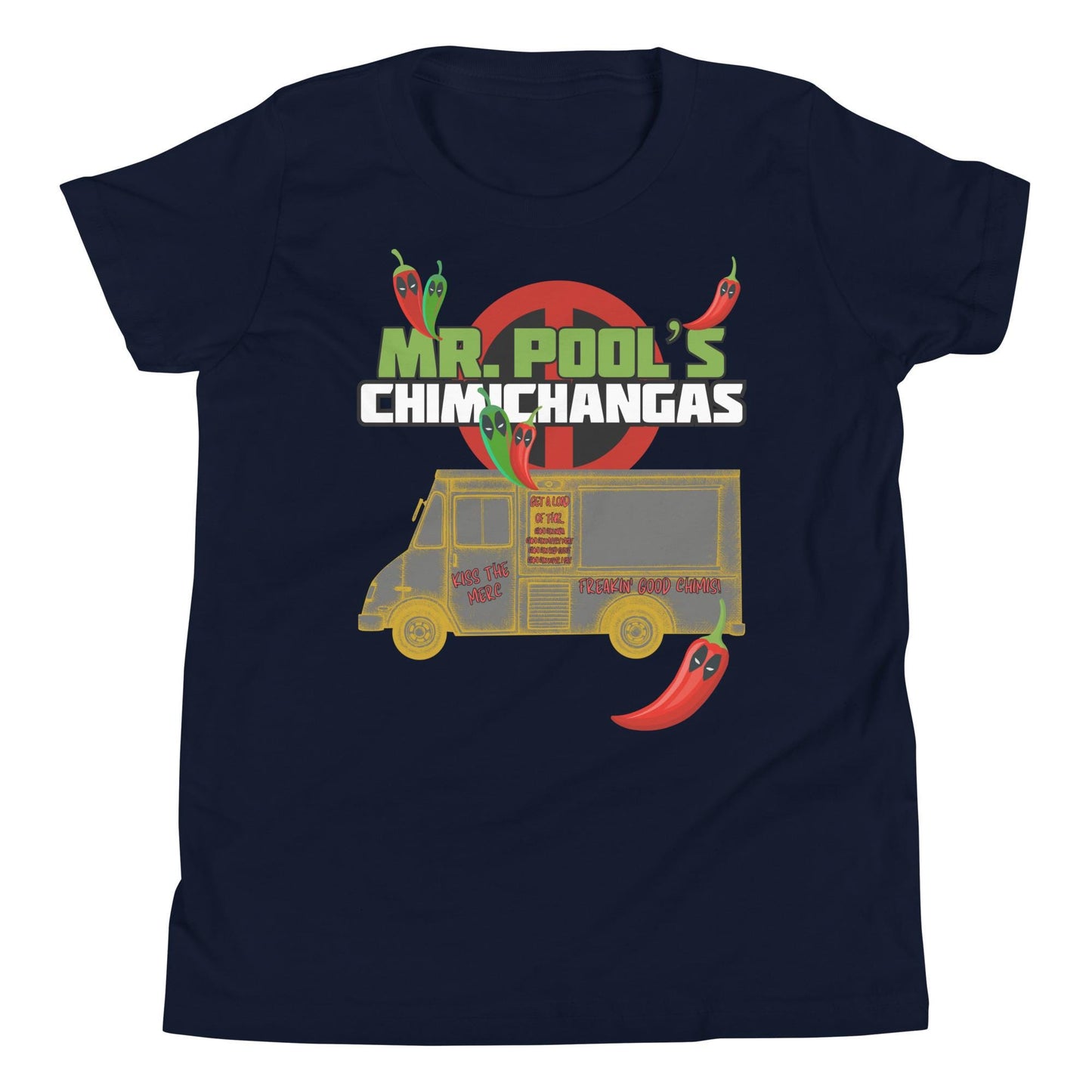 Mr. Pool's Chimis Deadpool Bella Canvas Youth T-Shirt