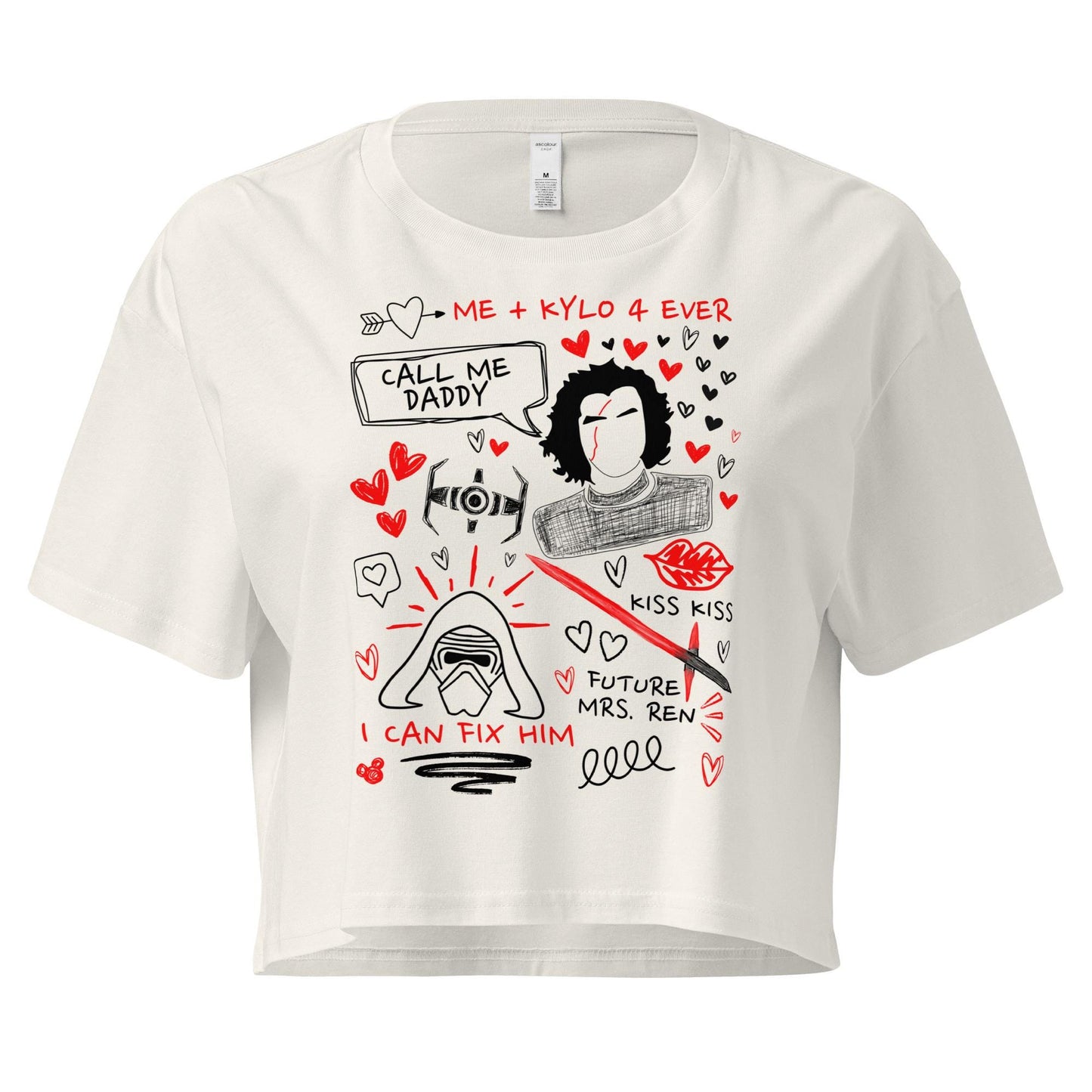 Kylo Ren Crop Top: Star Wars Doodle Sketch Shirt