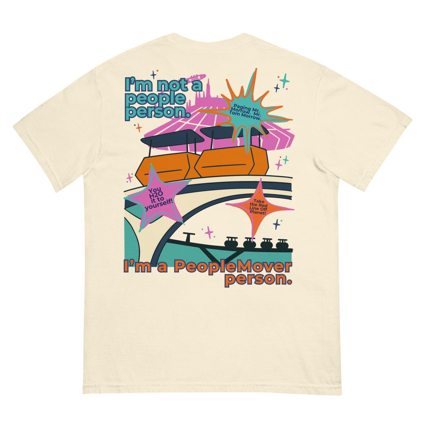 Tomorrowland PeopleMover Comfort Colors Shirt, Retro Disney Tee