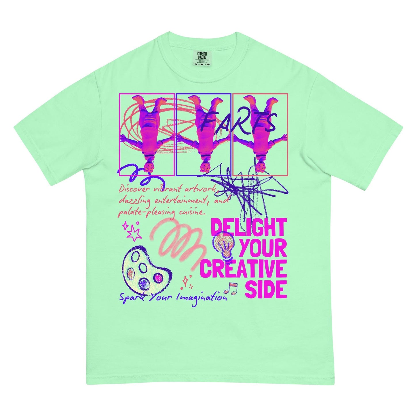 Festival of the Arts, Figment, FARTS, Disney Adult Comfort Colors Shirt