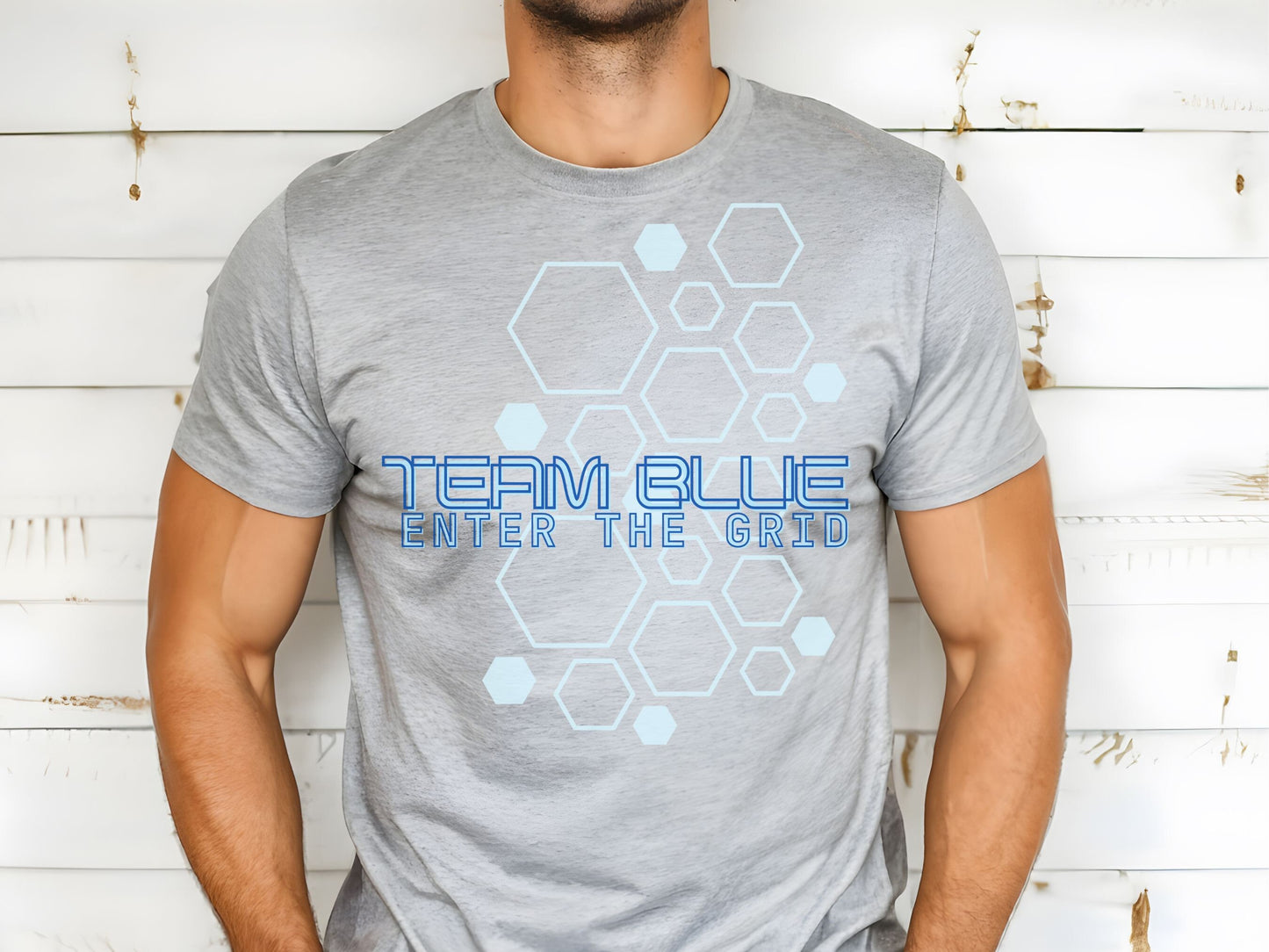 Tron 'Team Blue' Bella Canvas T-Shirt, Disney Family Shirt