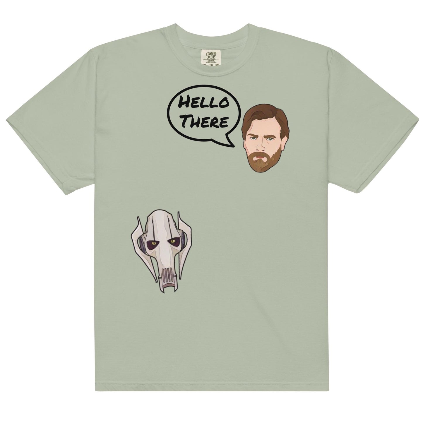 Hello There Star Wars Shirt: Obi-Wan & Grievous Comfort Colors Tee