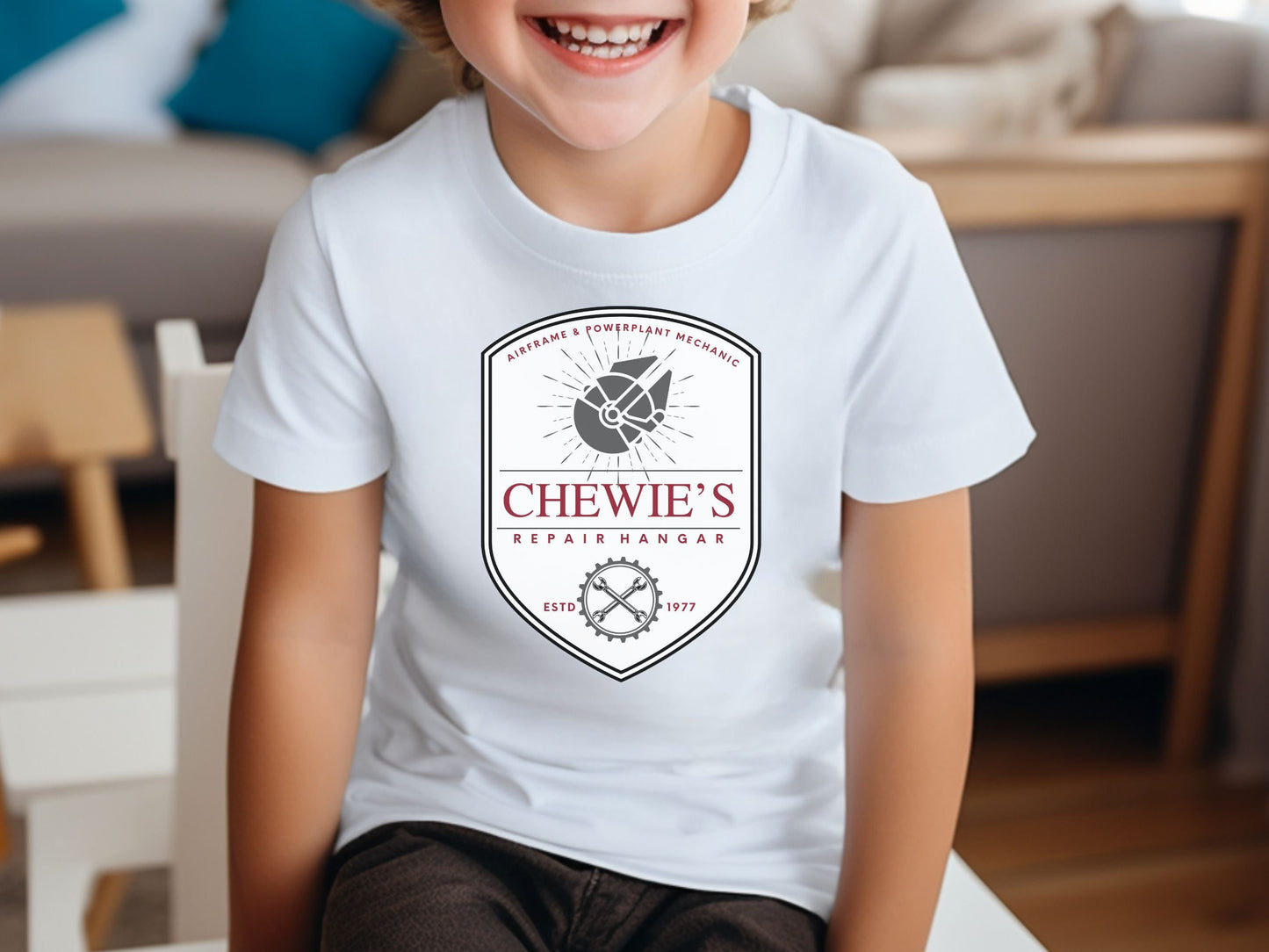 Chewie's Repair Shop Youth T-Shirt, Subtle Star Wars Disney Family Shirts