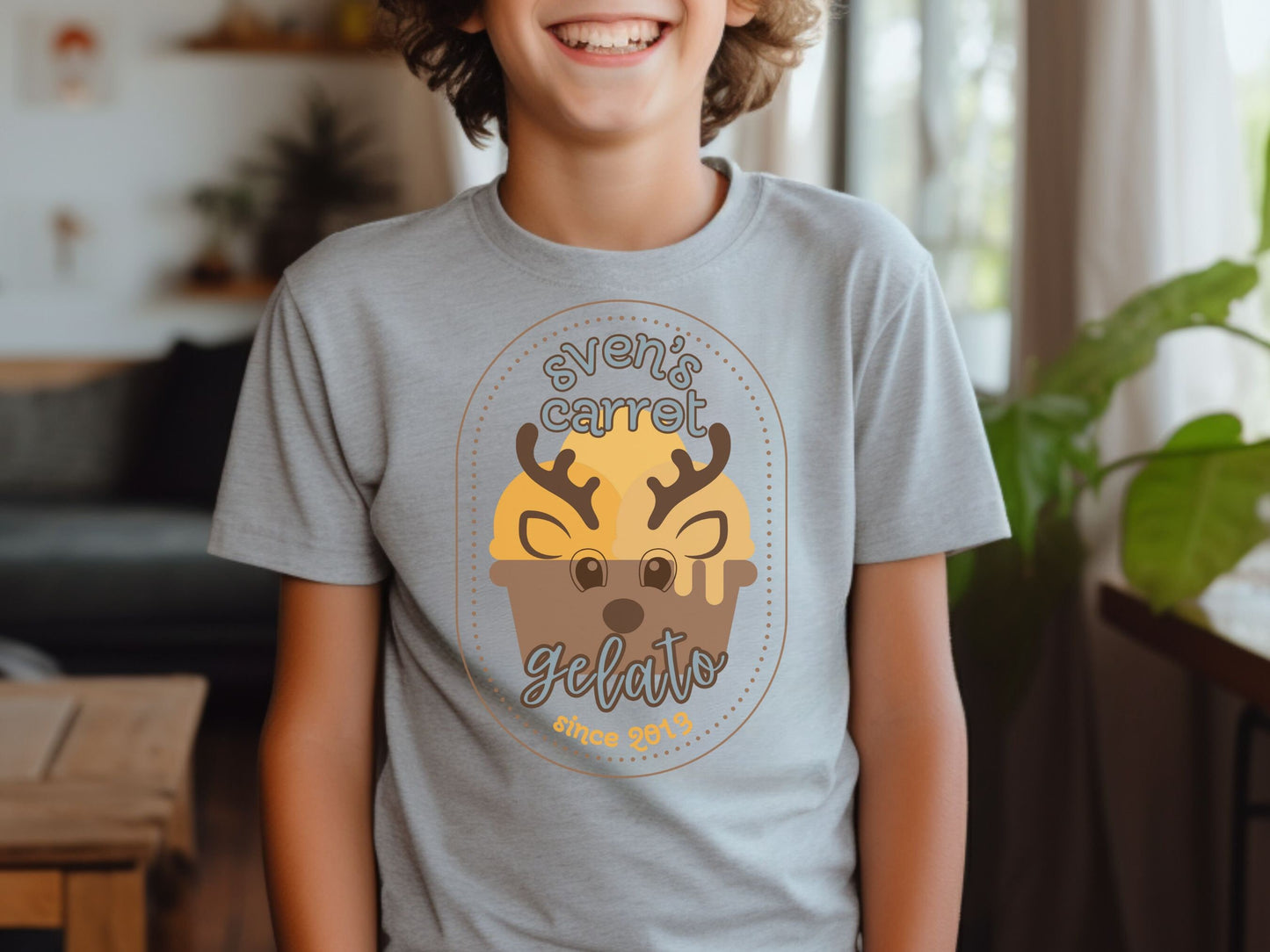 Sven's Carrot Gelato Disney Frozen Youth T-Shirt, Disneyland Family Vacation Shirt