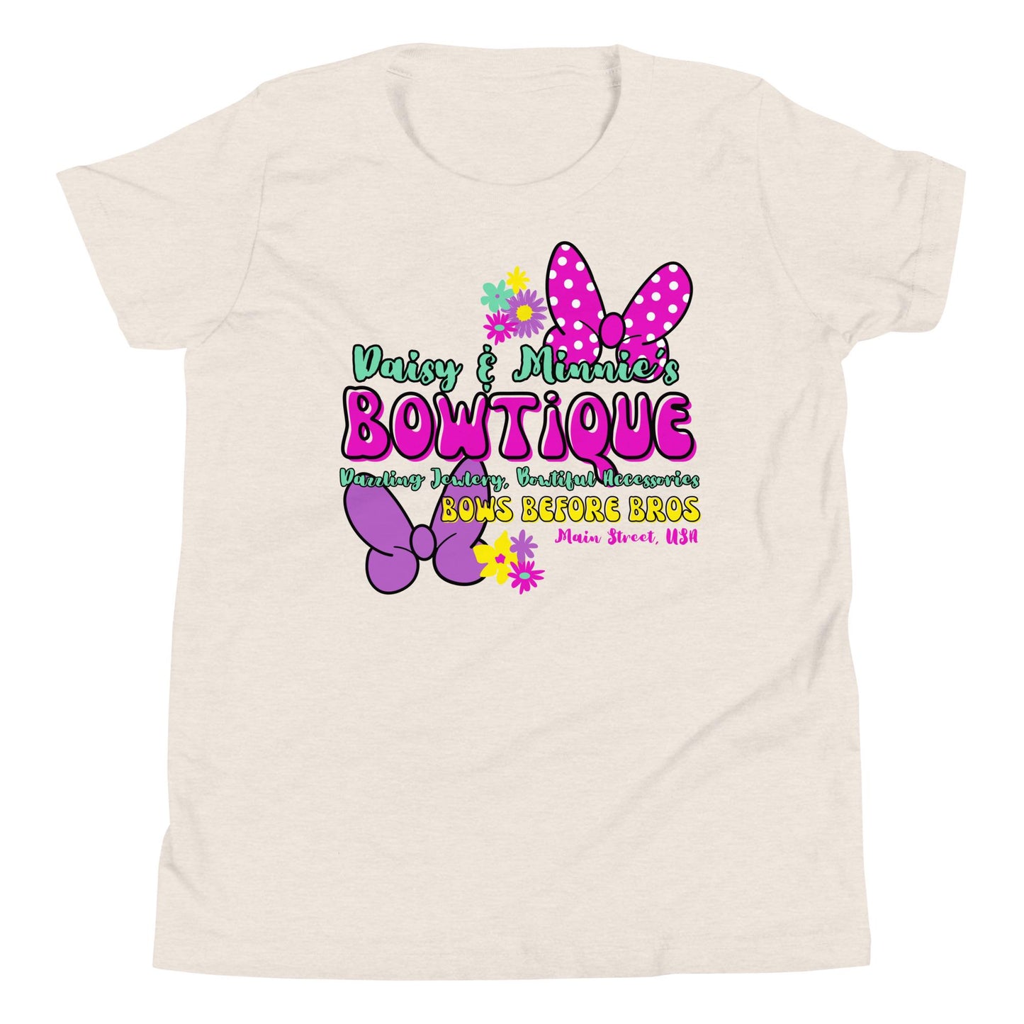 Girls Disney Shirt, Minnie and Daisy Bows, Custom Vacation Shirt