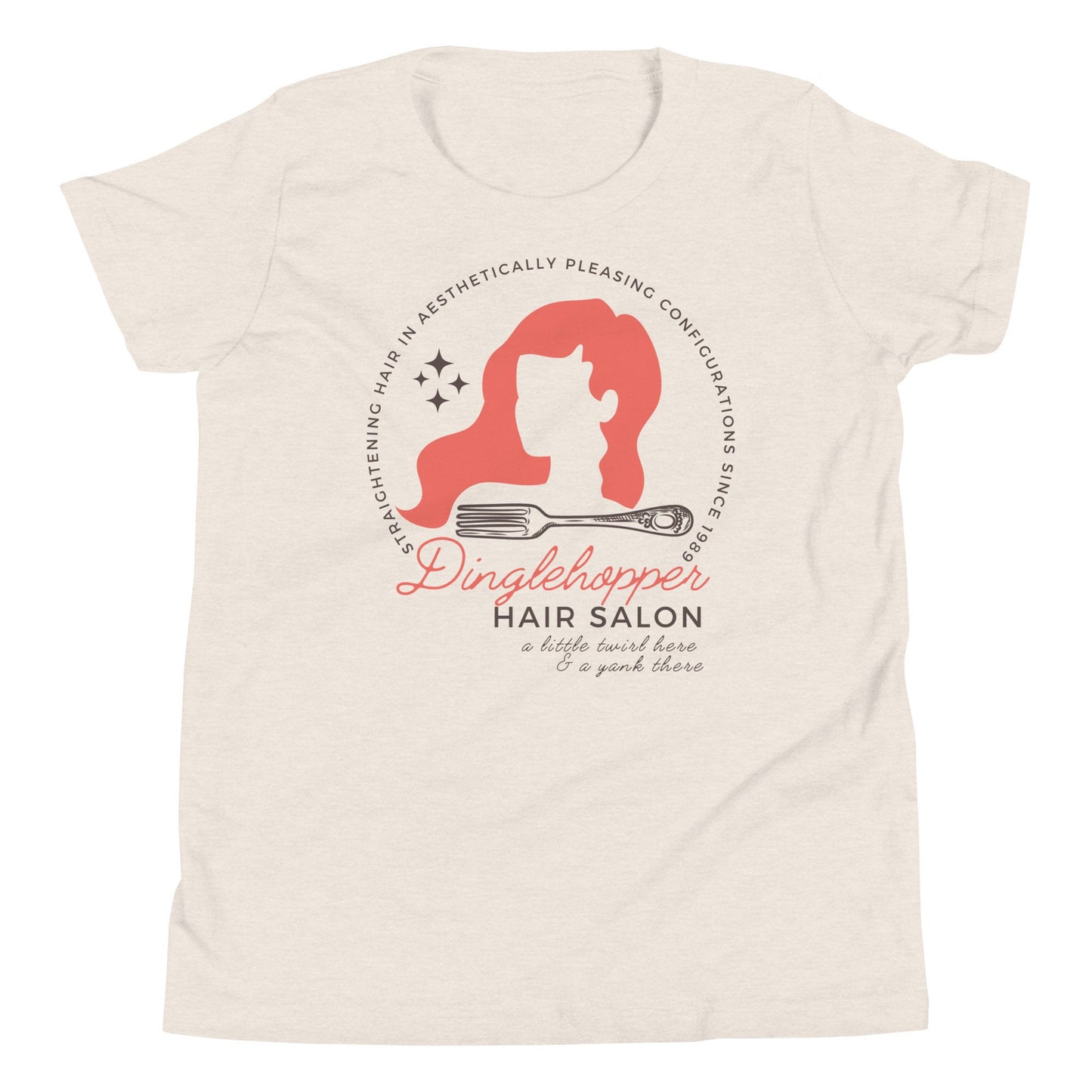 Dinglehopper Hair Salon Youth Tee - Little Mermaid Theme Park Shirt