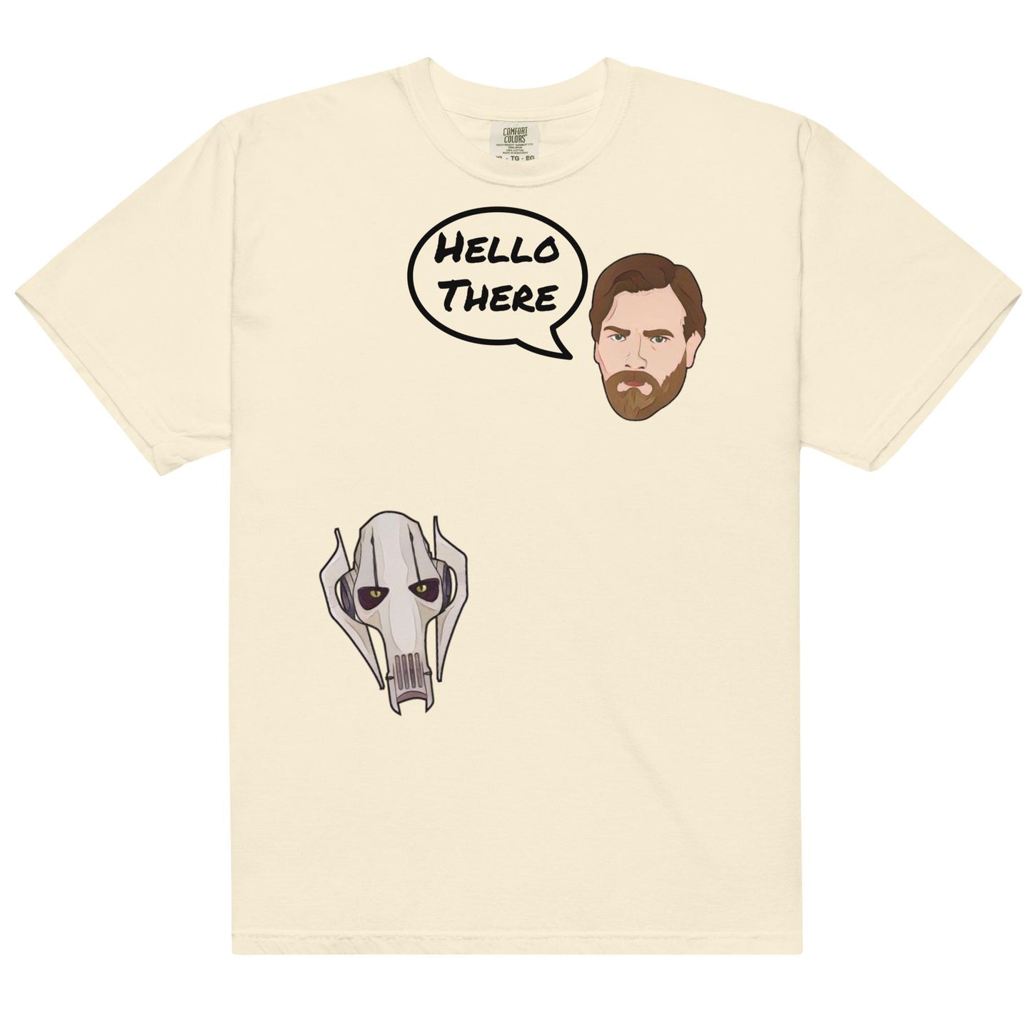 Hello There Star Wars Shirt: Obi-Wan & Grievous Comfort Colors Tee