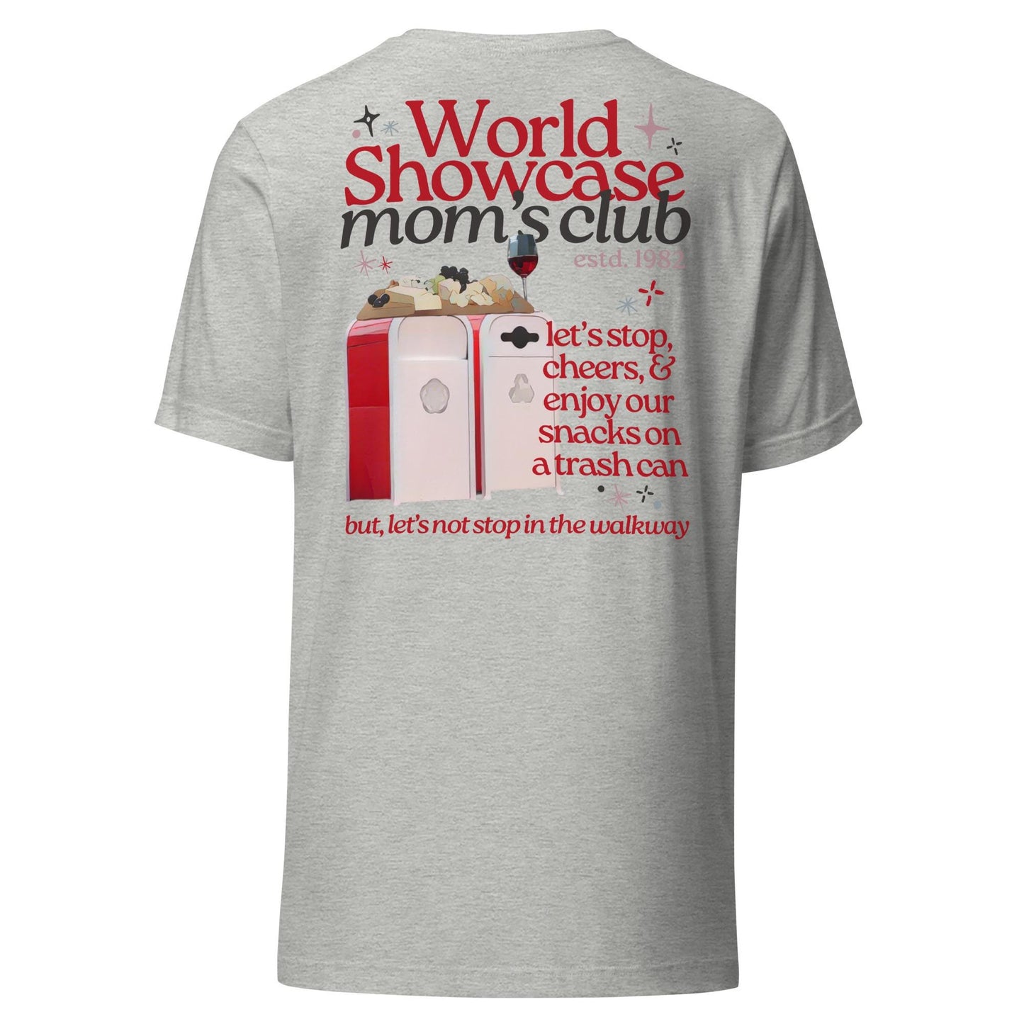EPCOT Mom's Club Bella Canvas T-Shirt: World Showcase Design