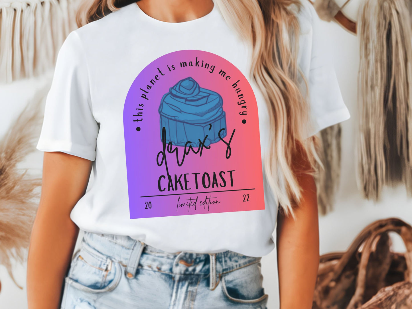 Drax Caketoast T-Shirt, Subtle Disney Guardians of the Galaxy Bella Canvas Tee