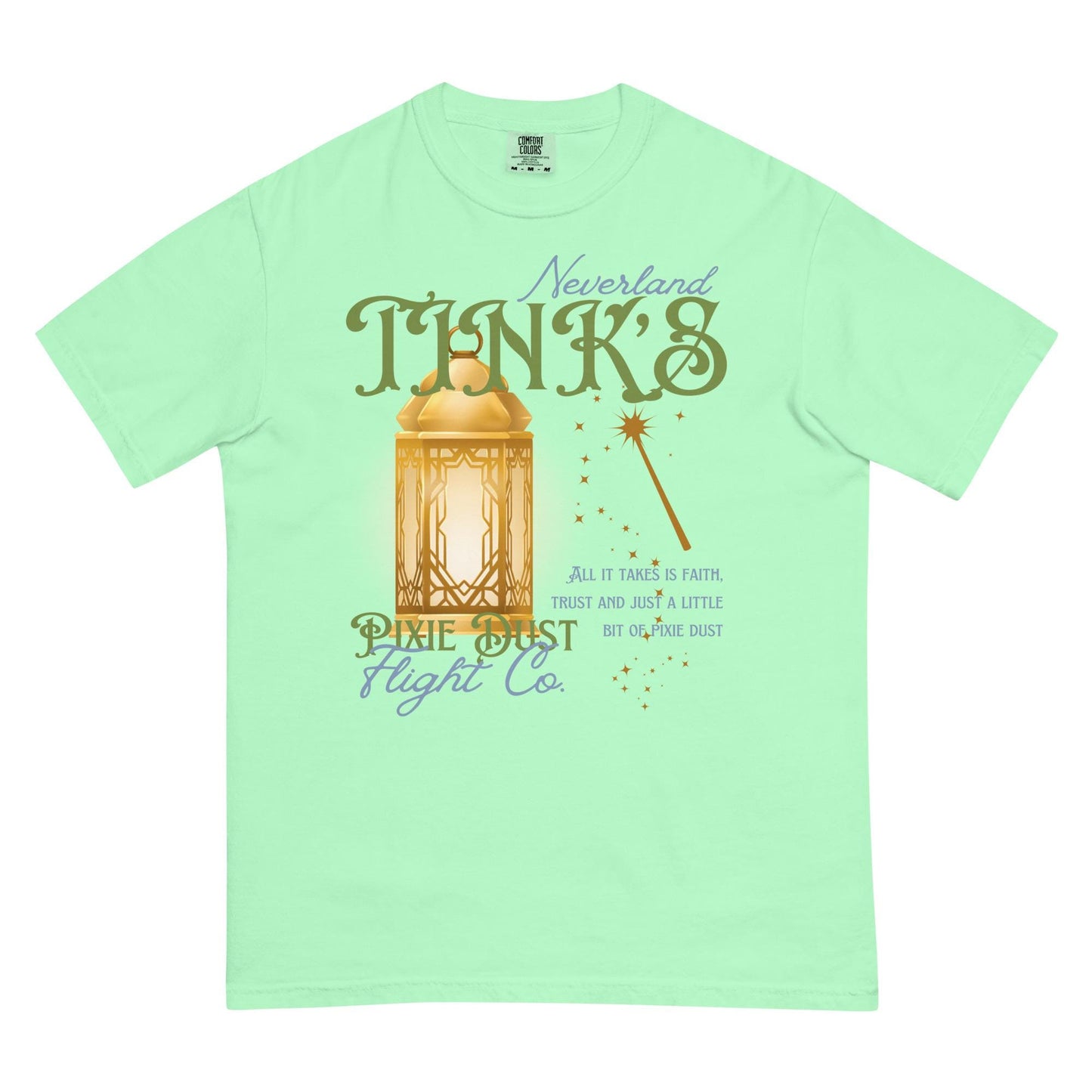 Tinkerbell Inspired Comfort Colors Shirt, Disney Peter Pan Family Matching Tee