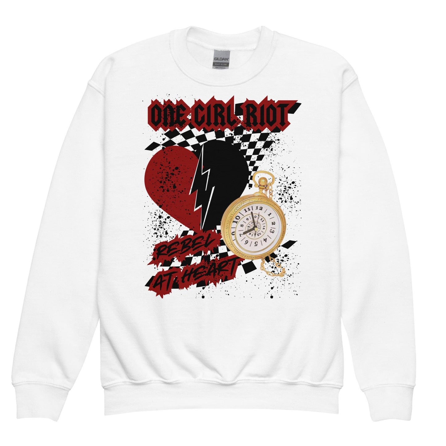 Rise of Red, Subtle Theme Park Youth Crewneck Sweatshirt, Disney Sweatshirt, Descendants