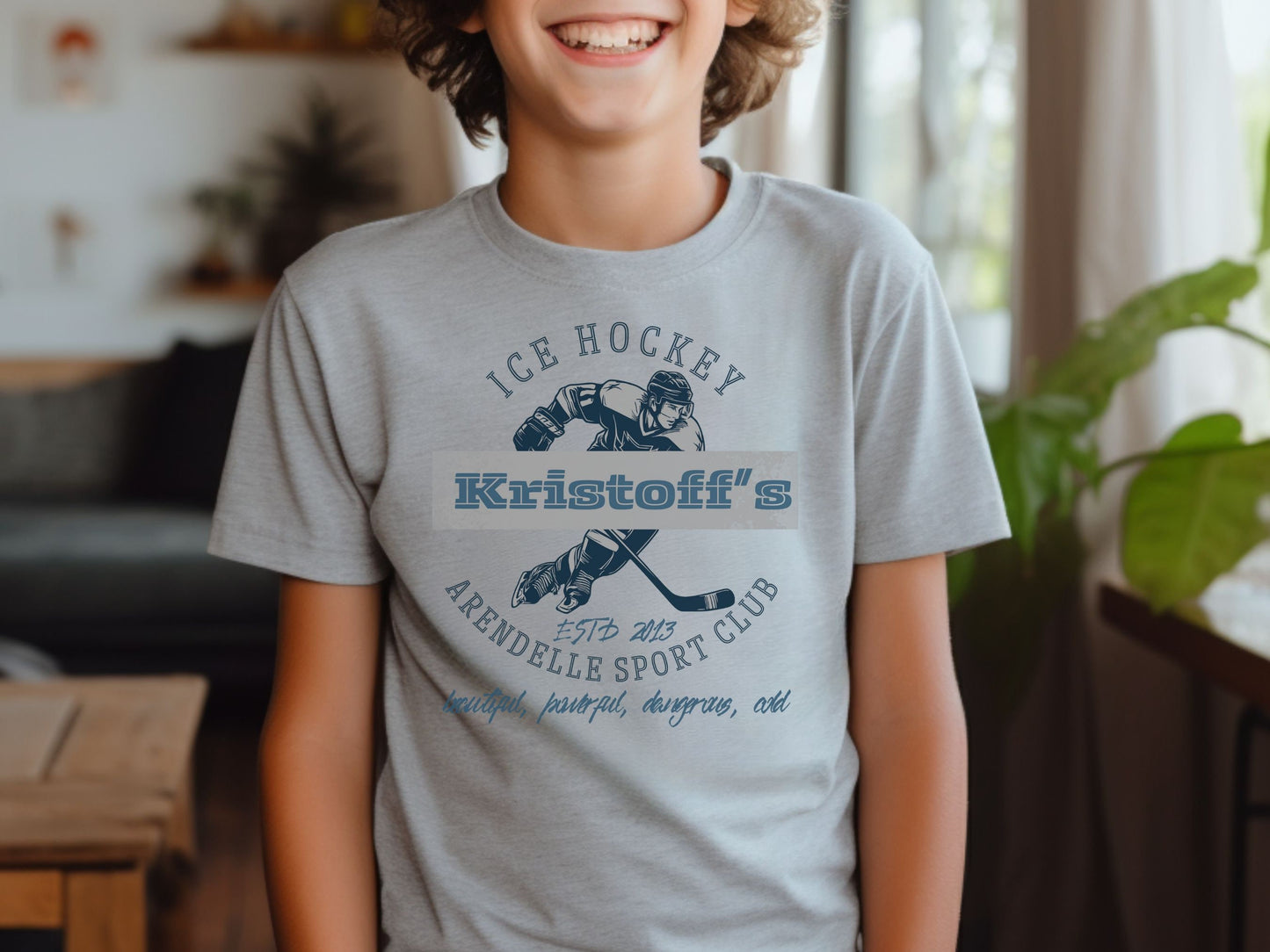 Kristoff's Ice Hockey Youth T-Shirt, Subtle Disney Shirt