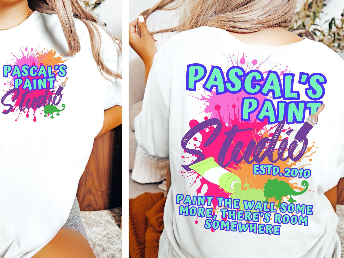 Tangled Comfort Colors T-Shirt, Pascal's Paint Shop, Disney Family Shirt