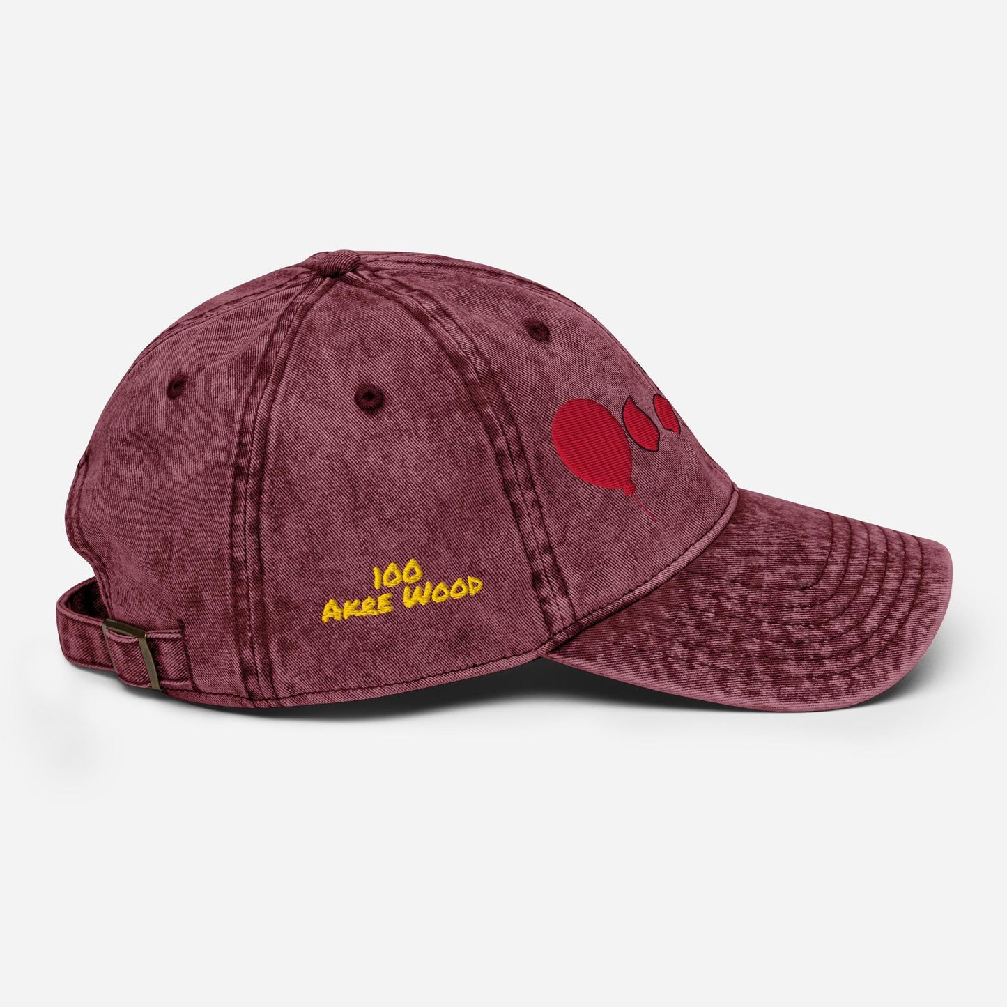 Winnie the Pooh 100 Akre Woods Embroidered Vintage Icon Hat