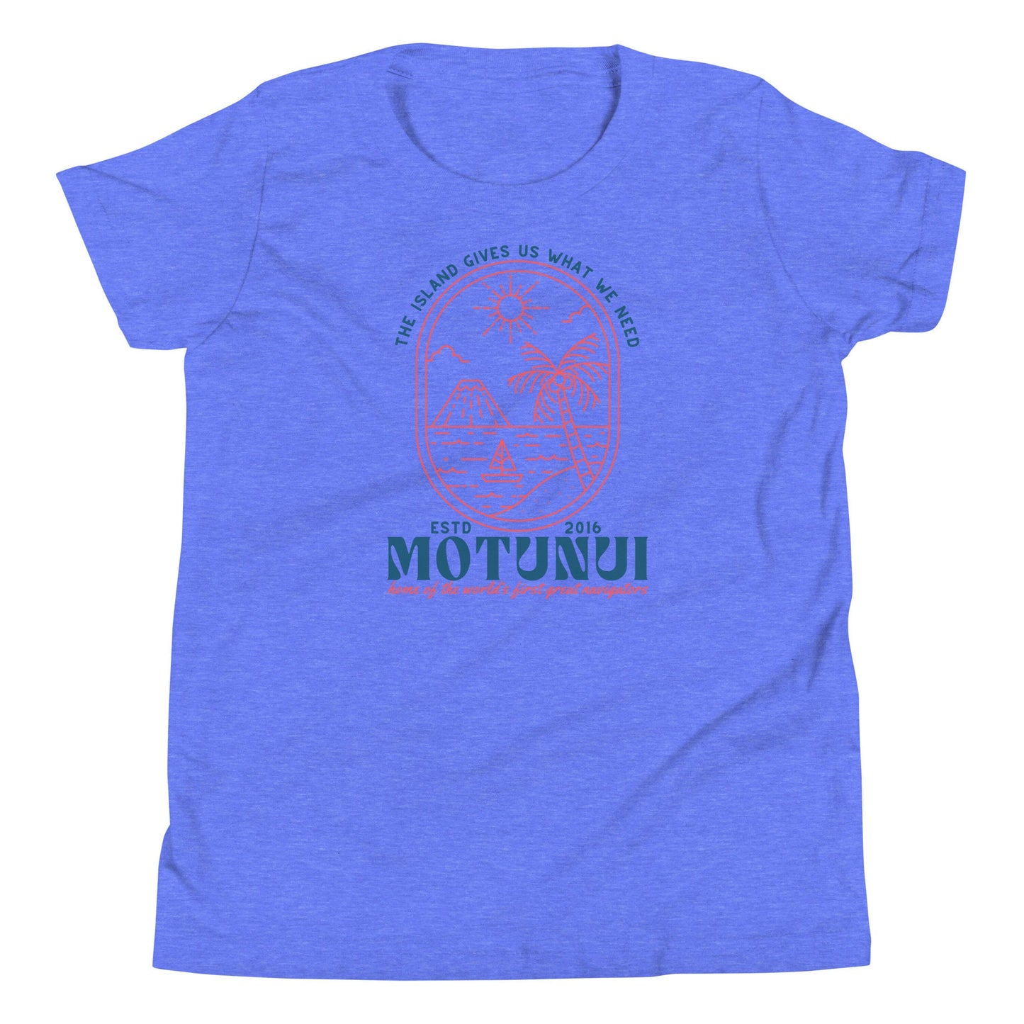 Motunui Moana Youth Shirt, Bella Canvas Family Tees