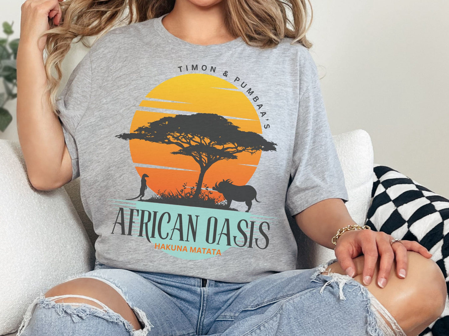 Lion King Family Shirt: Timon's African Oasis Bella Canvas Tee