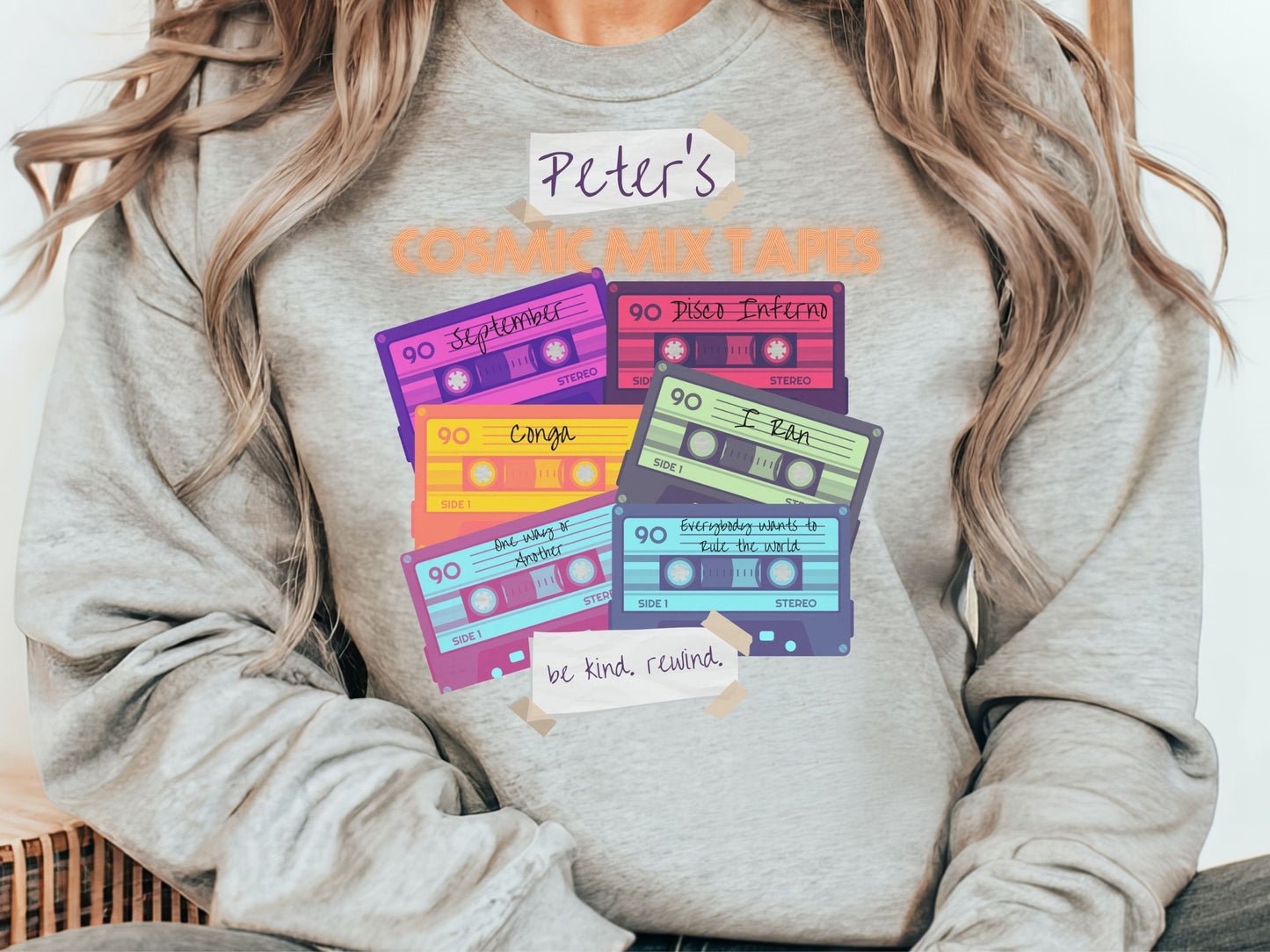 Peter's Cosmic Mix Tapes Sweatshirt, Disney Family Matching Crewneck