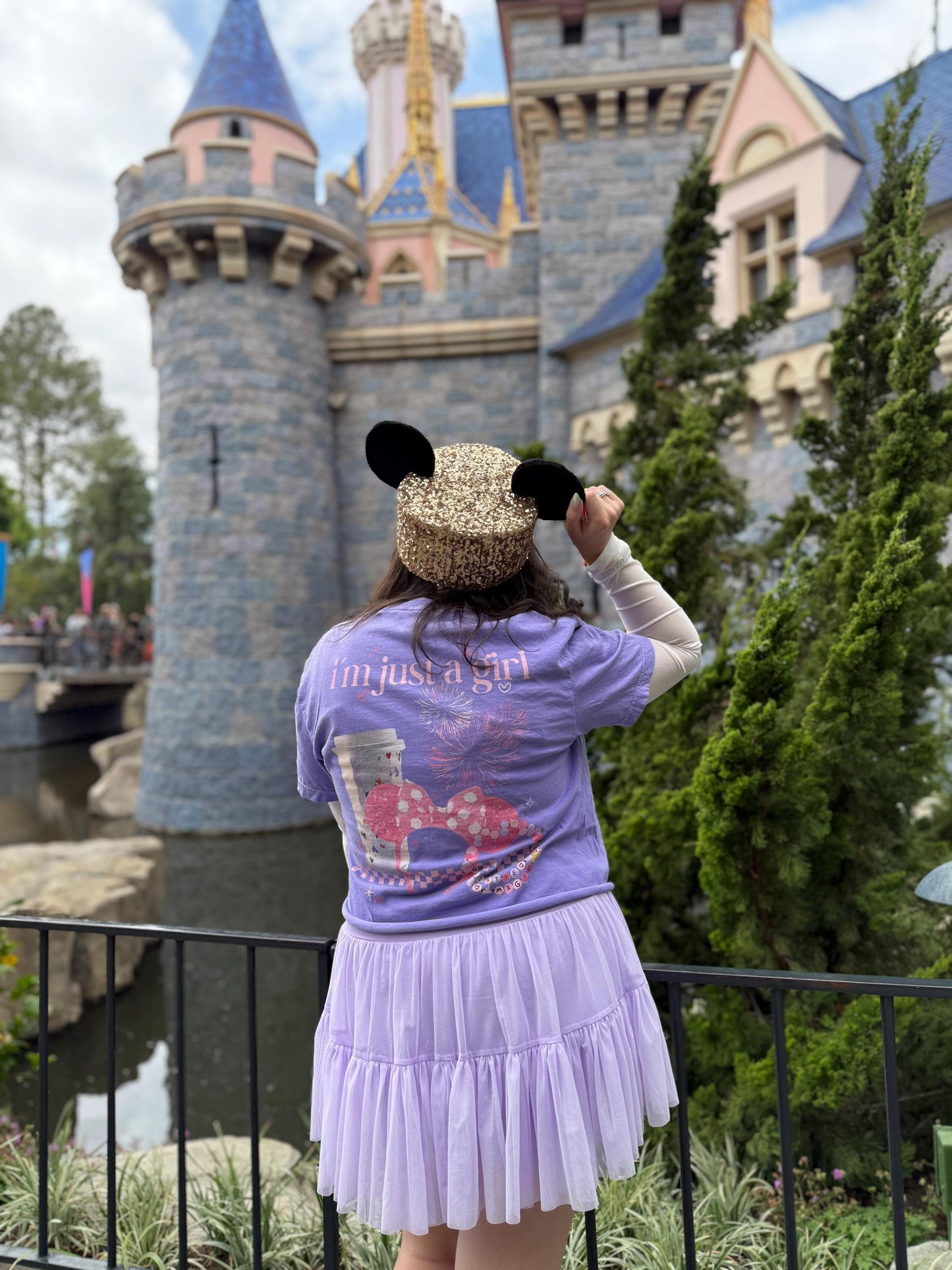 I’m Just a Girl, Disney Main Street Tee, Girly Disney Trip Comfort Colors Shirt