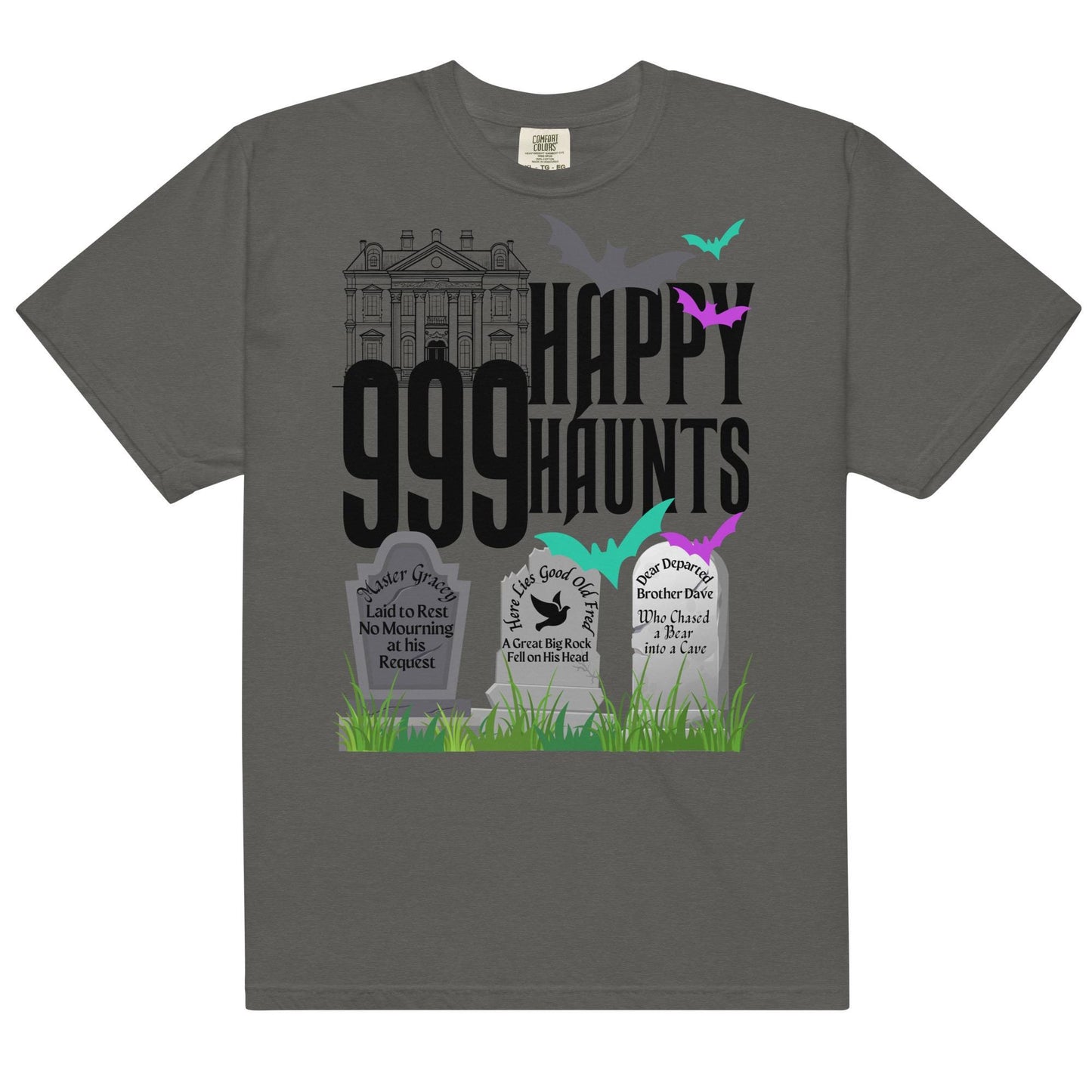 Haunted Mansion Comfort Colors Shirt, 999 Happy Haunts, Disney Adult Tee
