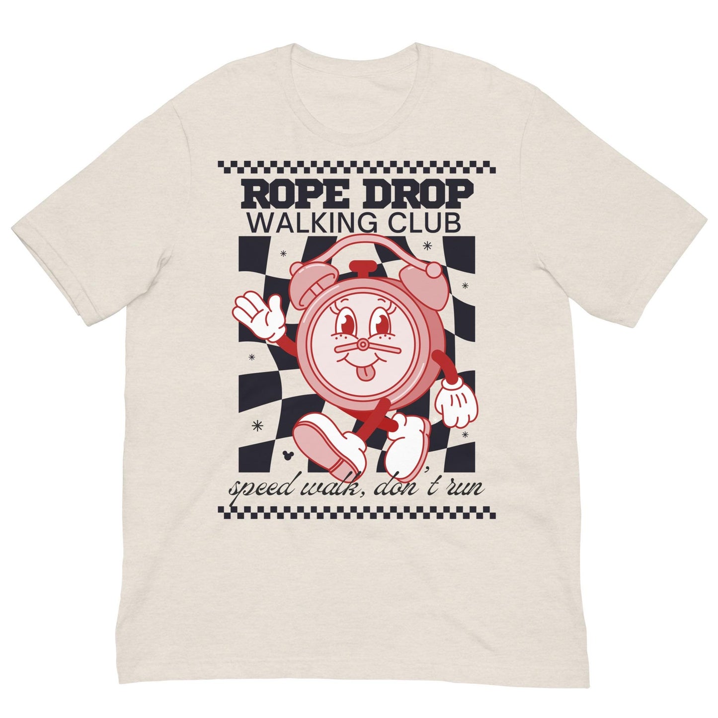 Disney Adult Rope Drop Walking Club Bella Canvas Shirt