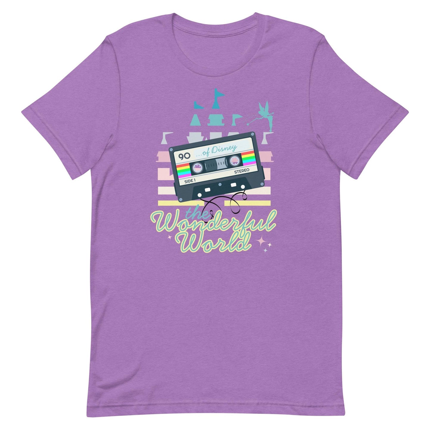 Retro Disney World Shirt, '90s Cassette Tape Bella Canvas Tee