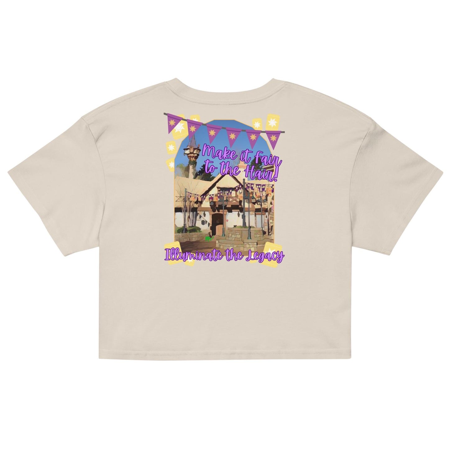 Disney Tangled Crop Top, Rapunzel Lanterns WDW Shirt