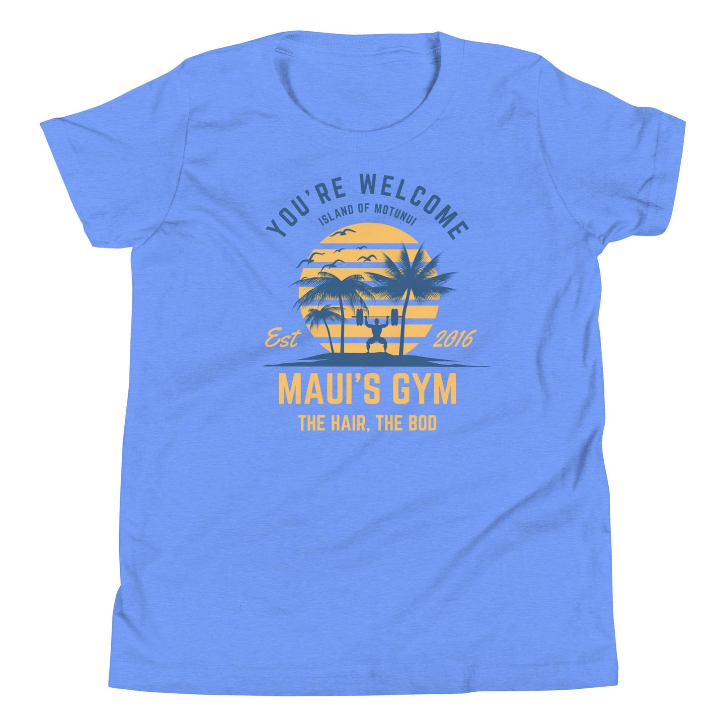 Maui's Gym Youth T-Shirt, Subtle Theme Park Shirt, Disney Family Shirts