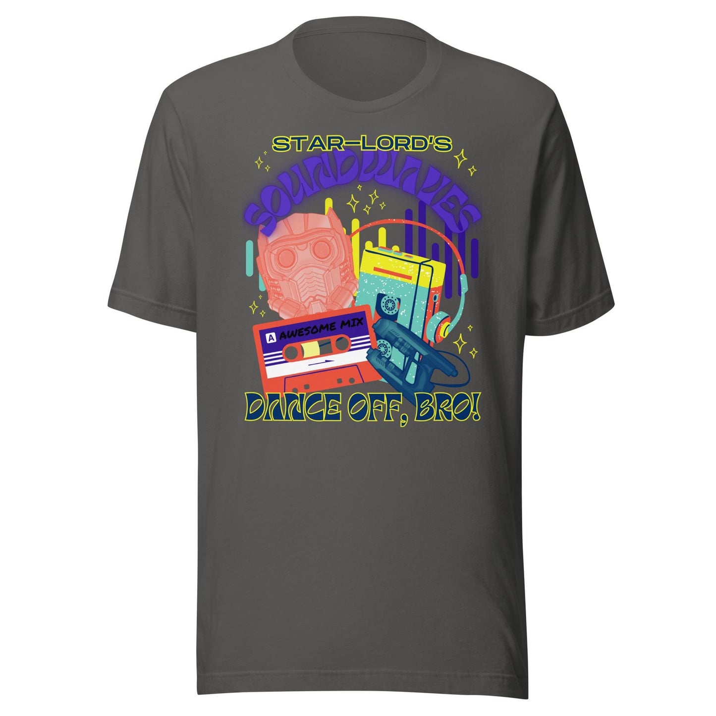 Star-Lord Soundwaves T-Shirt: Guardians of the Galaxy Bella Canvas Tee