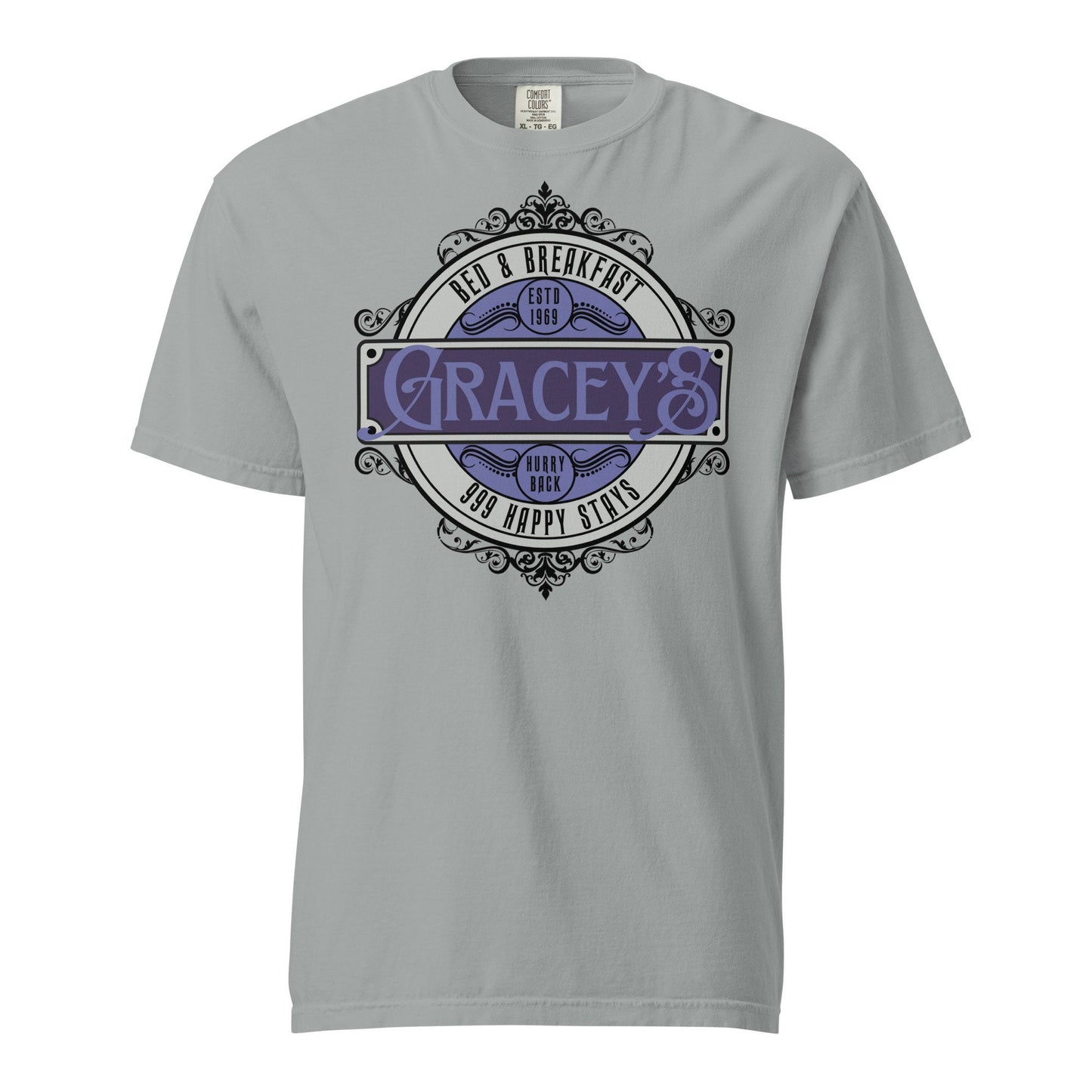 Gracey's Bed & Breakfast Haunted Mansion Tee, Comfort Colors Disney Shirt