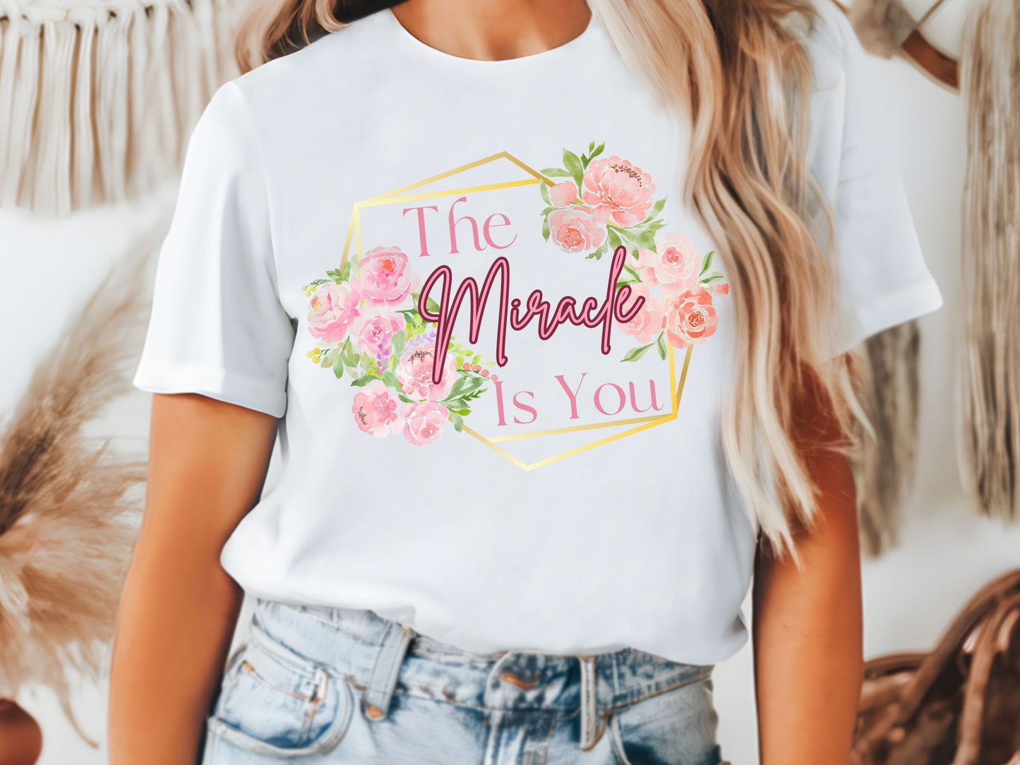 The Miracle Is You Disney Mom T-Shirt, Bella Canvas Tee