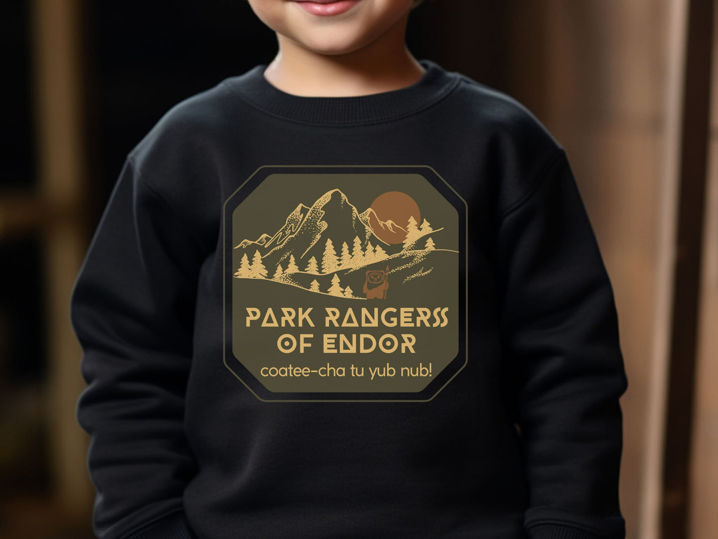 Park Rangers of Endor Youth Crewneck Sweatshirt, Subtle Disney Family Outfit