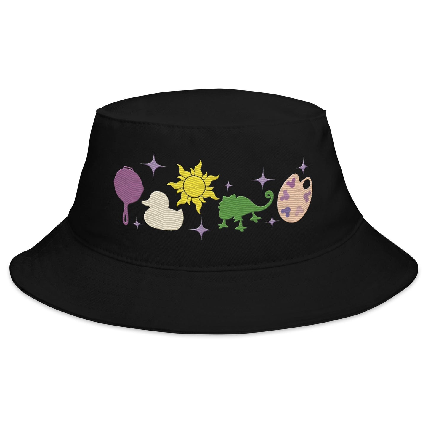 Rapunzel Inspired Bucket Hat: Tangled Icon Cotton Twill Hat
