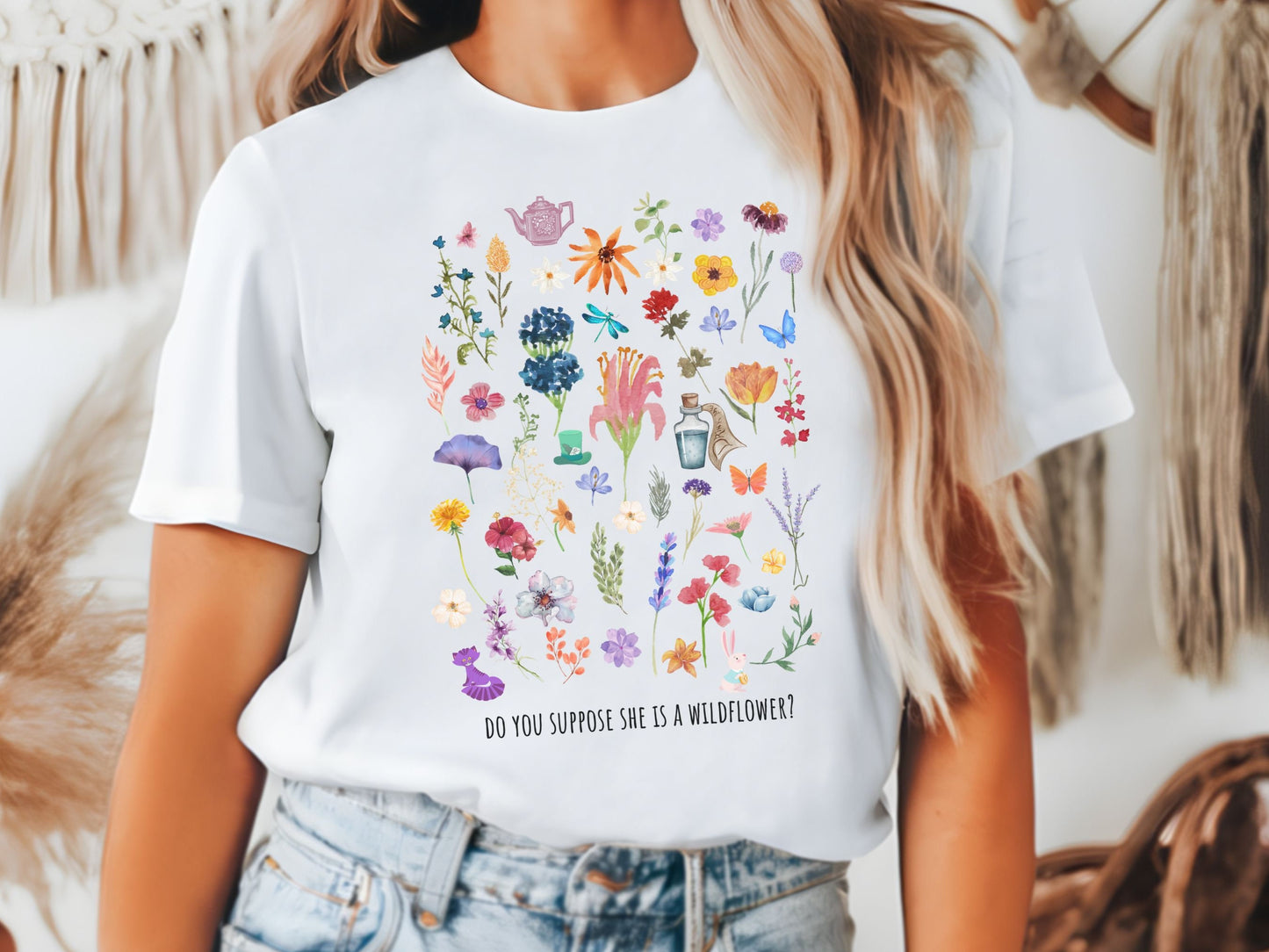 Alice in Wonderland T-Shirt, Wildflower Disney Bella Canvas Tee