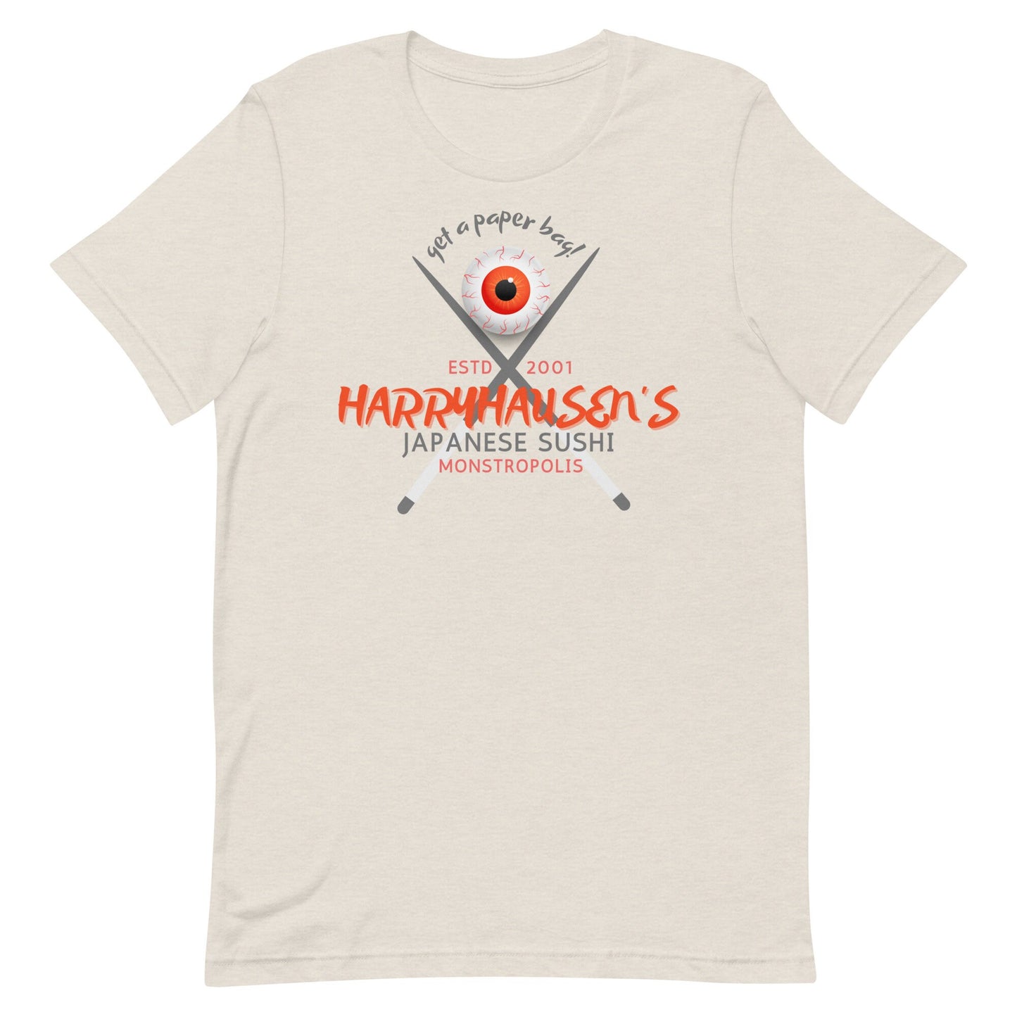 Harryhausen’s Sushi Disney Shirt, Monsters Inc Bella Canvas Tee