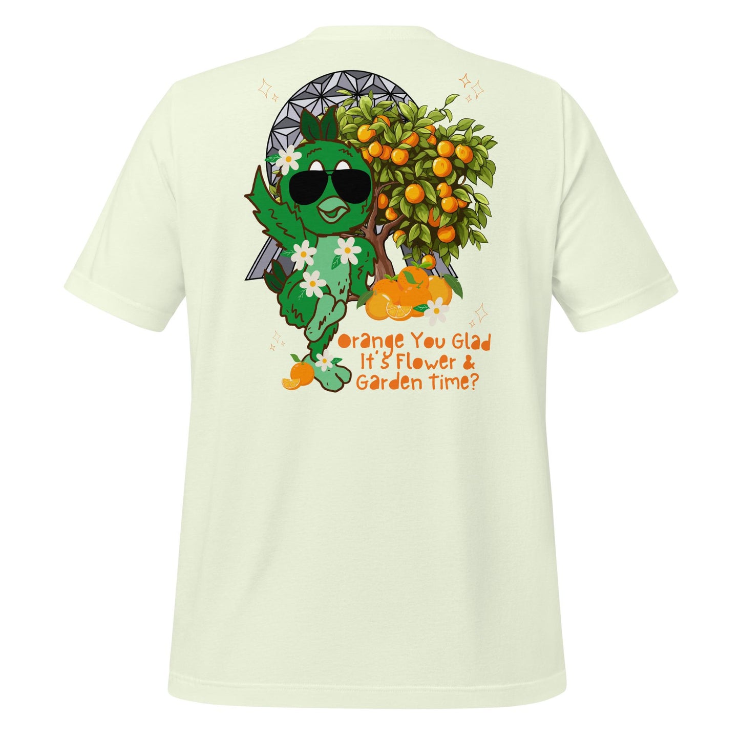 Orange Bird EPCOT Flower Garden Shirt, Disney Topiary Tee