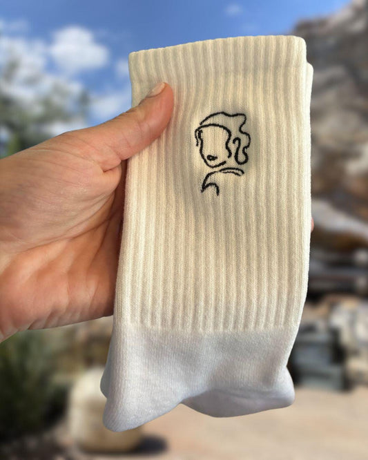 Star Wars Rey Skywalker Embroidered Socks, Trendy Disney Socks
