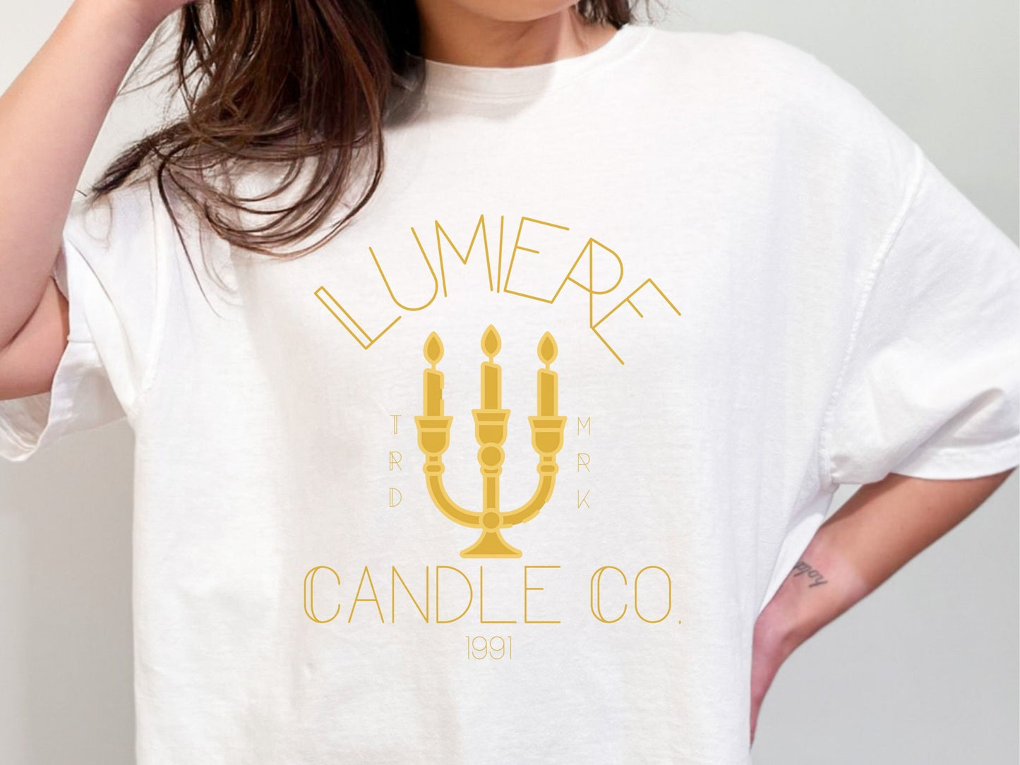 Lumiere Candle Co. Shirt, Beauty and the Beast Inspired, Disney Dad T-Shirt