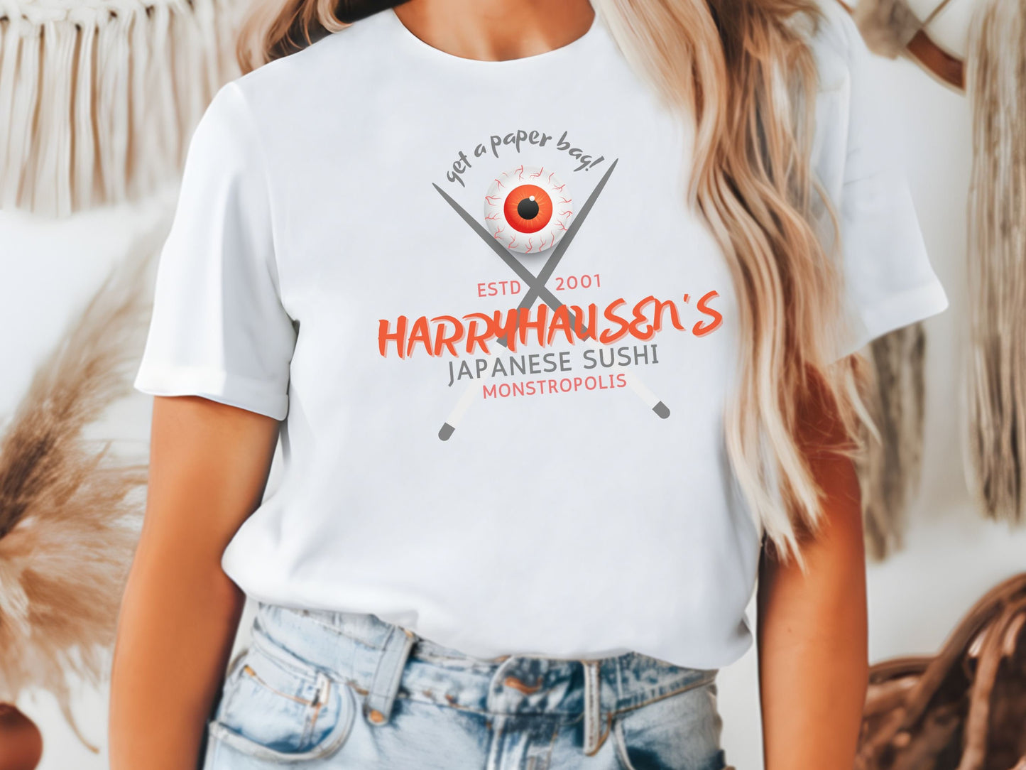 Harryhausen’s Sushi Disney Shirt, Monsters Inc Bella Canvas Tee