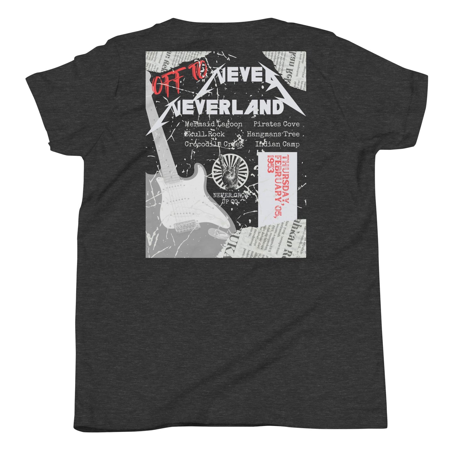 Peter Pan Rock Band Shirt | Comfort Colors Neverland Tee