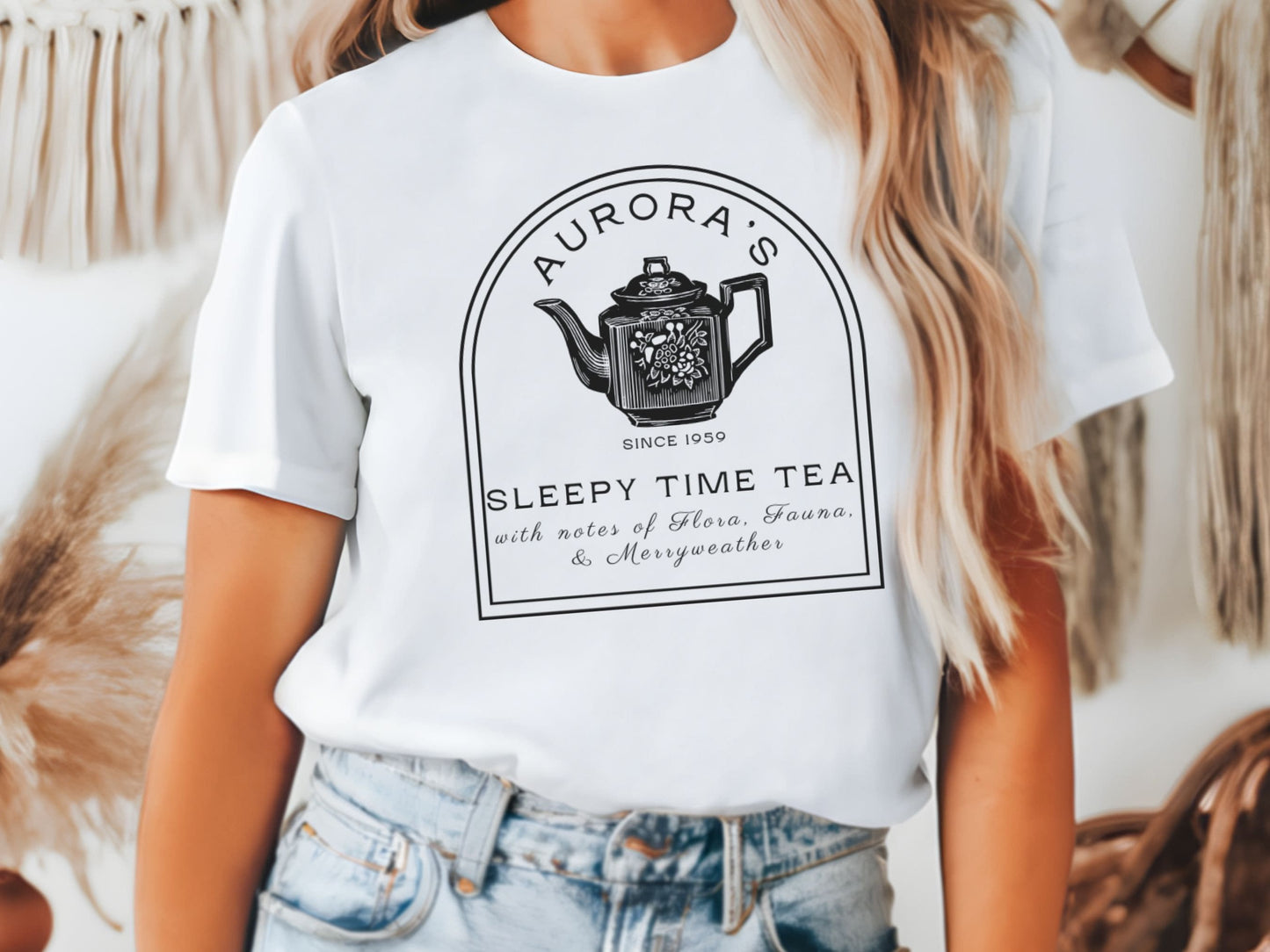 Aurora's Sleepy Time Tea Shirt, Bella Canvas Disney Family Tee