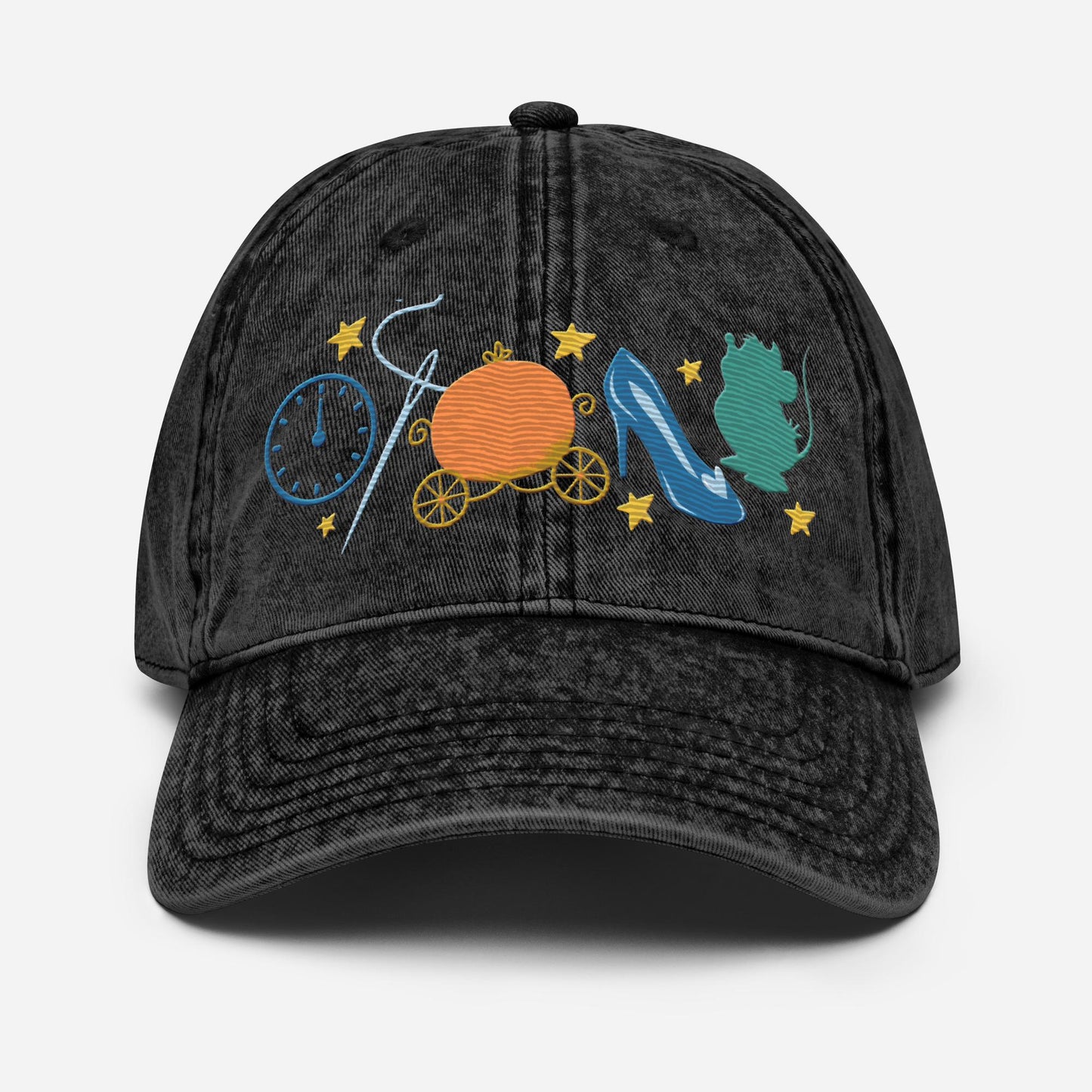 Cinderella Icon Embroidered Vintage Hat, Disney Mom Cap