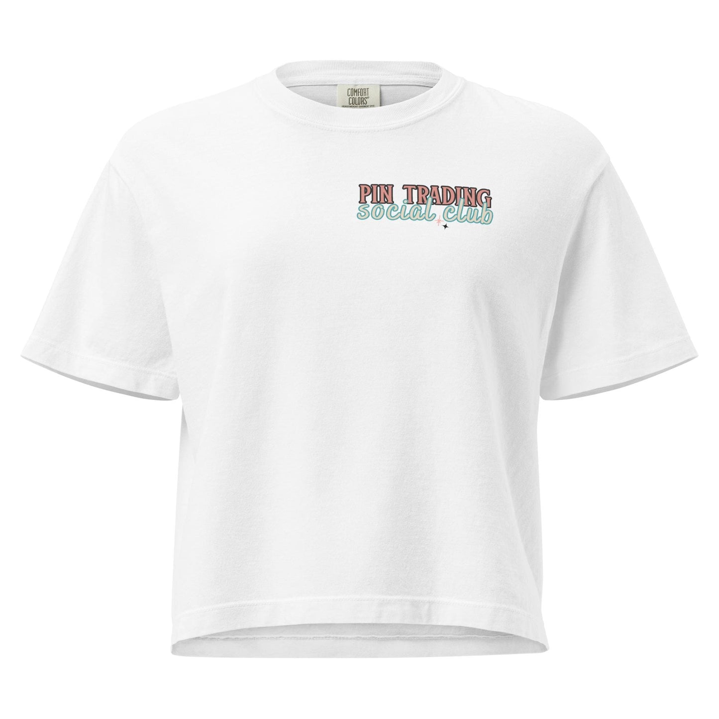 Disney Adult Pin Trading Women’s Comfort Colors Boxy Tee
