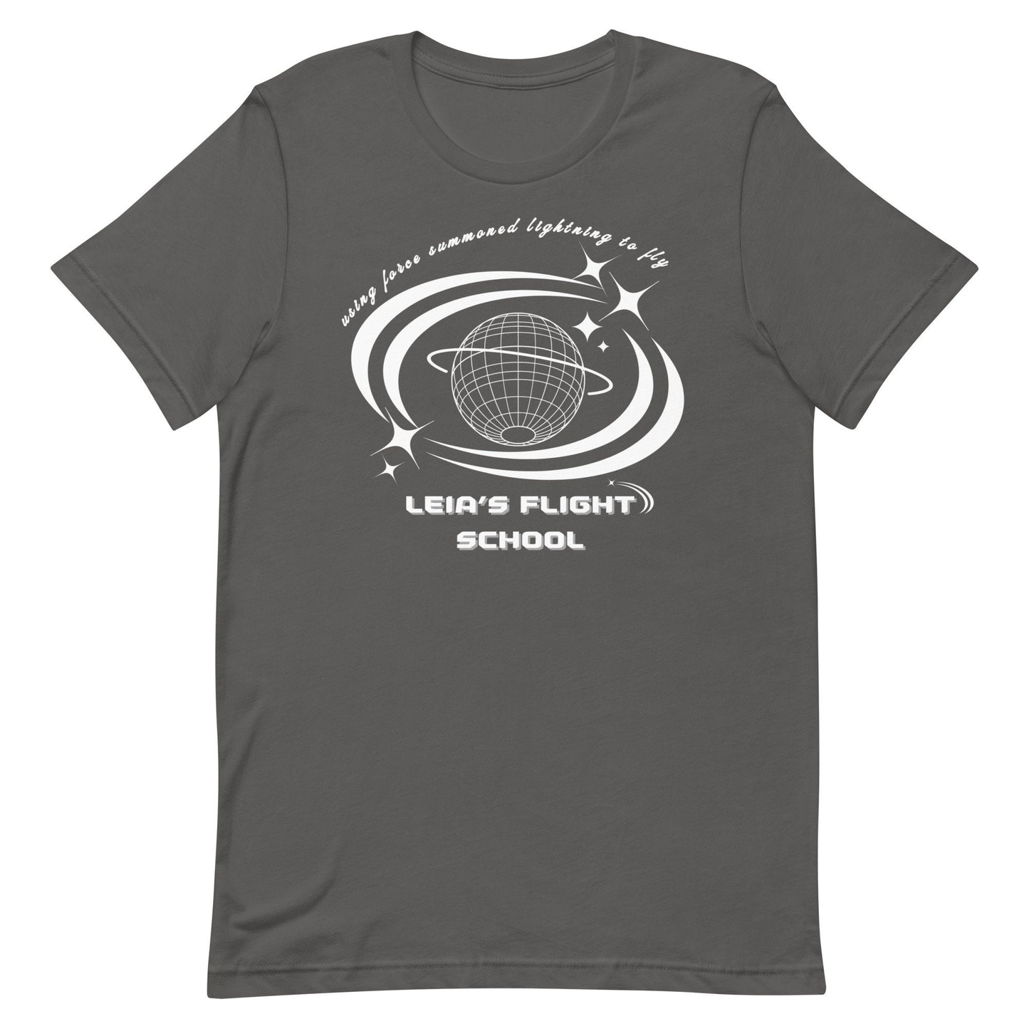 Leia's Flight School T-Shirt, Subtle Star Wars Family Matching Shirt