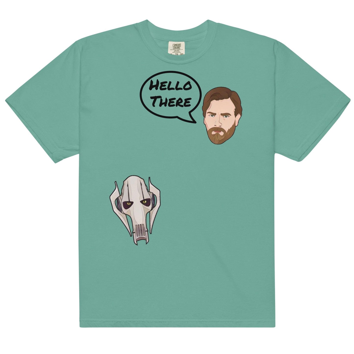 Hello There Star Wars Shirt: Obi-Wan & Grievous Comfort Colors Tee