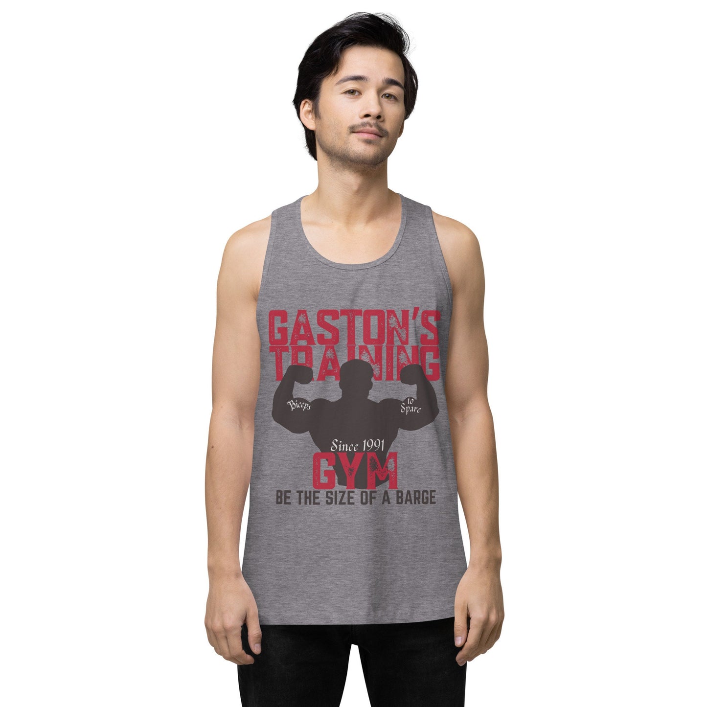 Gaston's Training Gym Tank Top, Disney Dad Disneyland Shirt