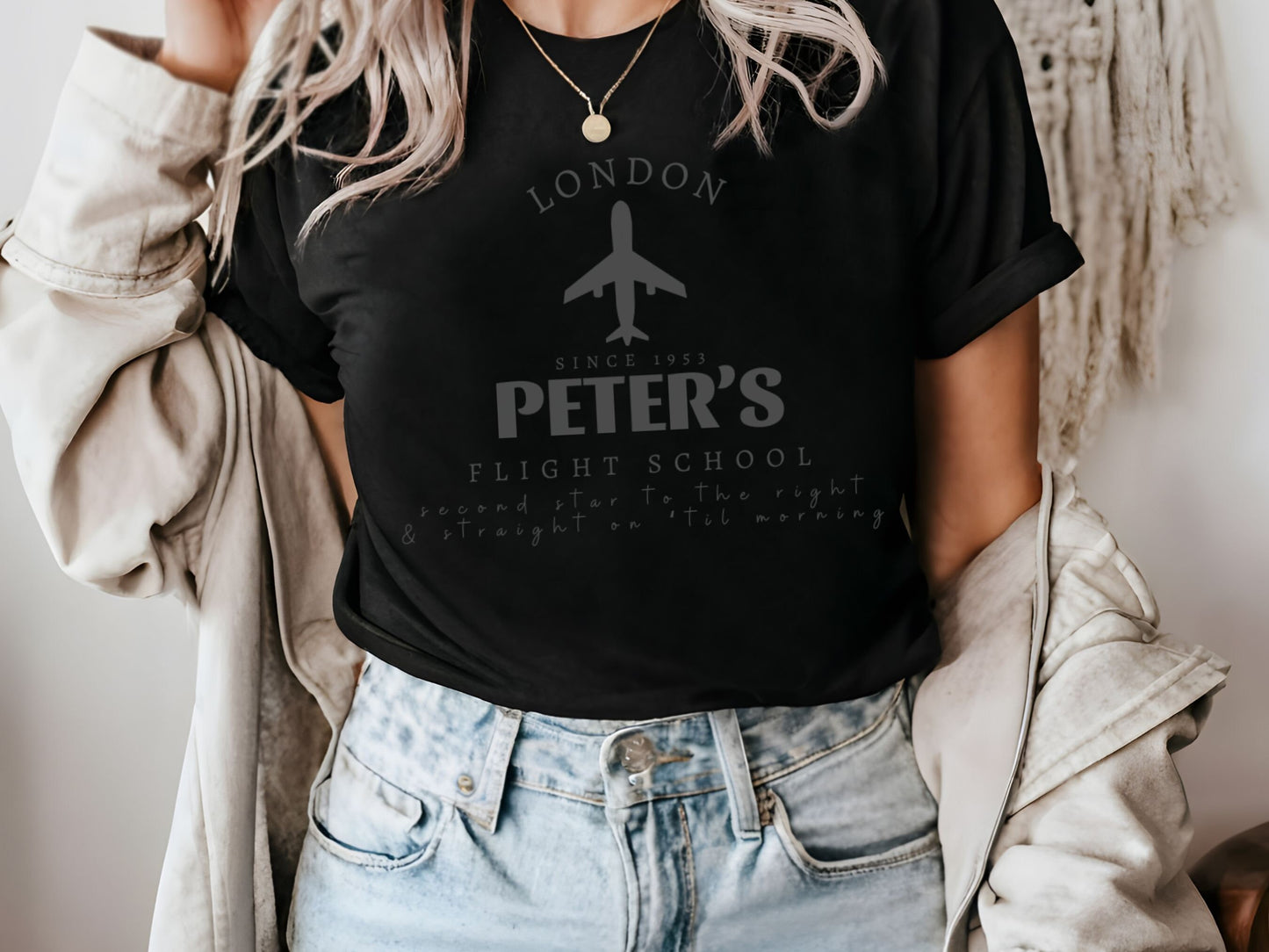 Peter's Flight School Disney T-Shirt, Bella Canvas Unisex