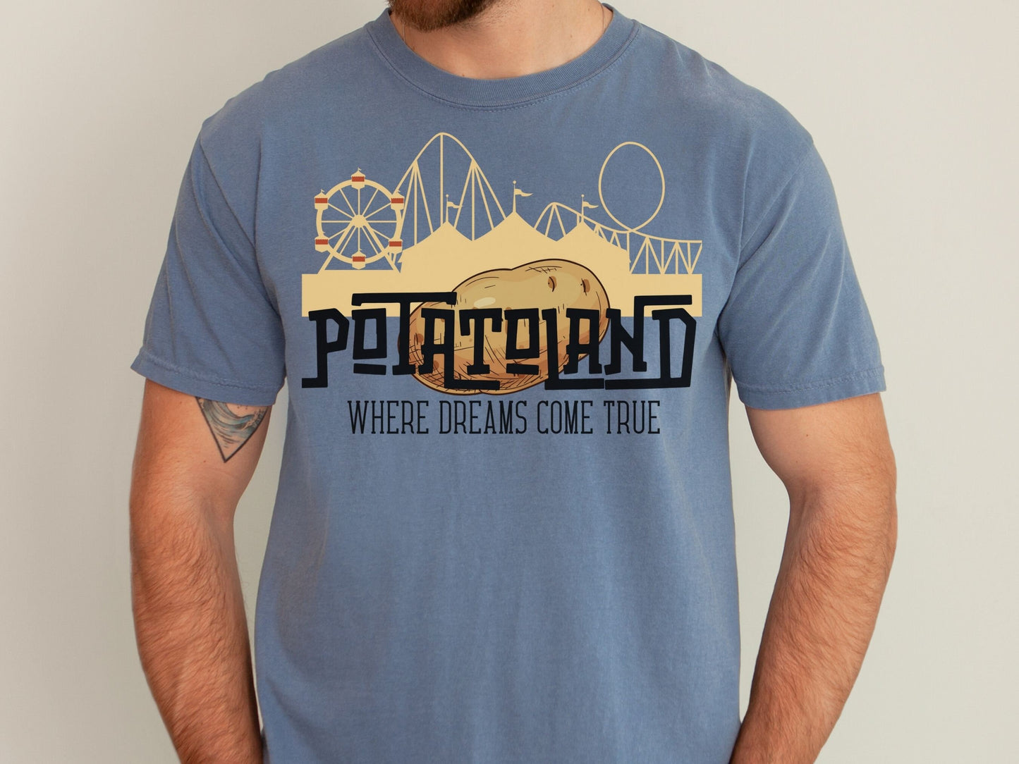 Potatoland Disney Family T-Shirt, Comfort Colors Garment Dyed