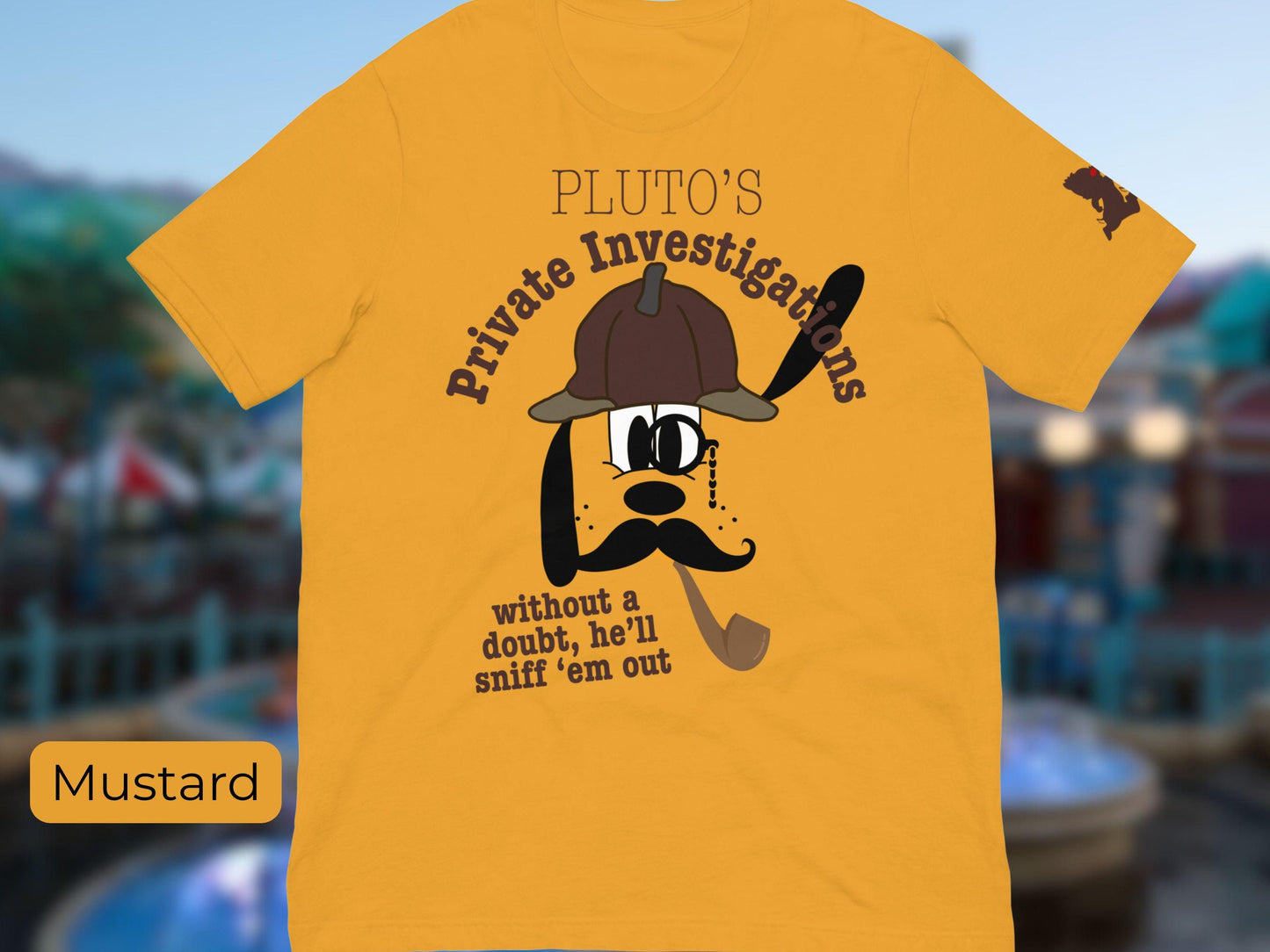 Pluto's Private Investigations T-Shirt, Subtle Disney Shirt