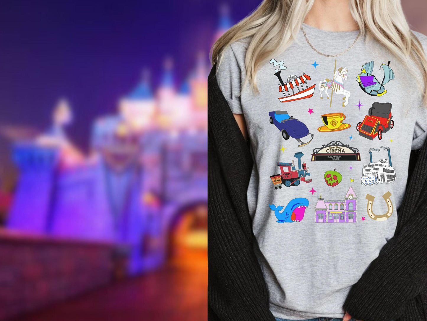 Disneyland 70th Anniversary Sketch Shirt: Family Vacation Tee