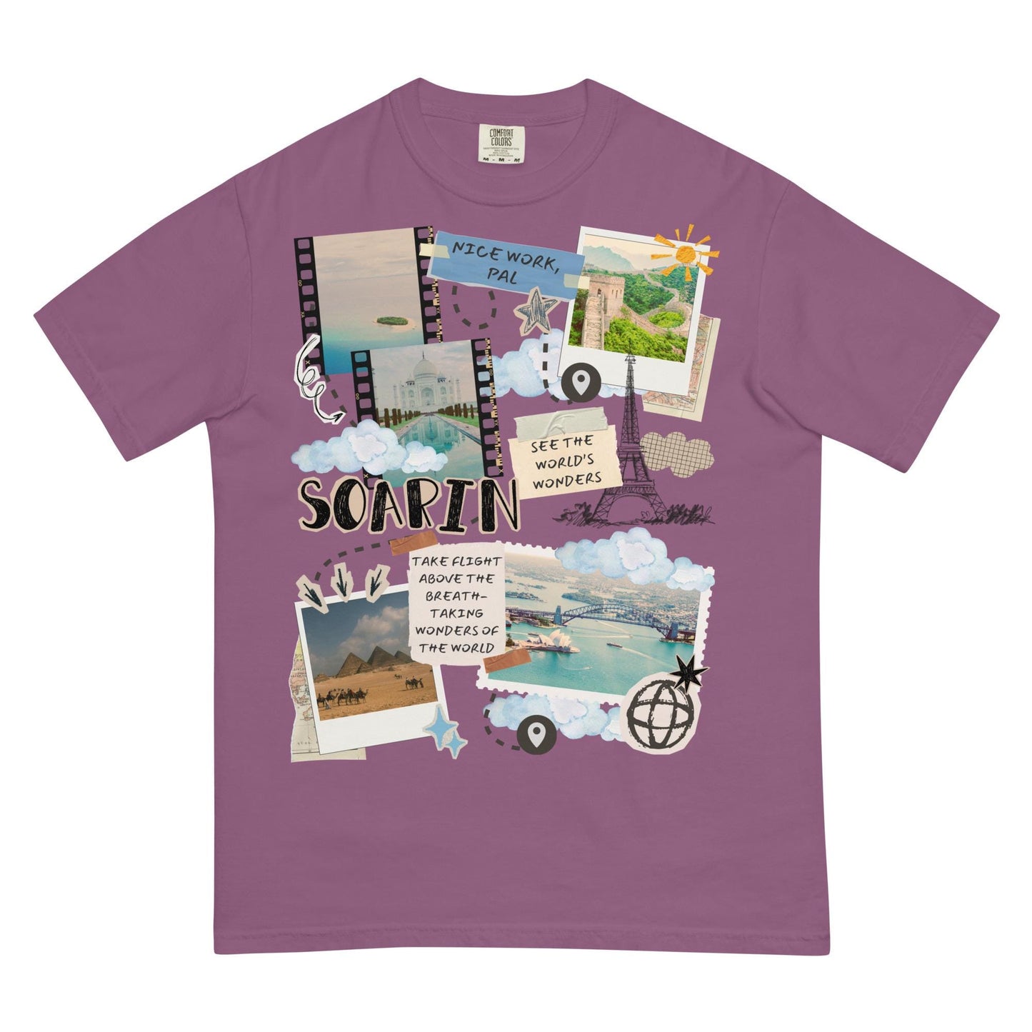 Soarin Disney Adult Scrapbook Comfort Colors Shirt